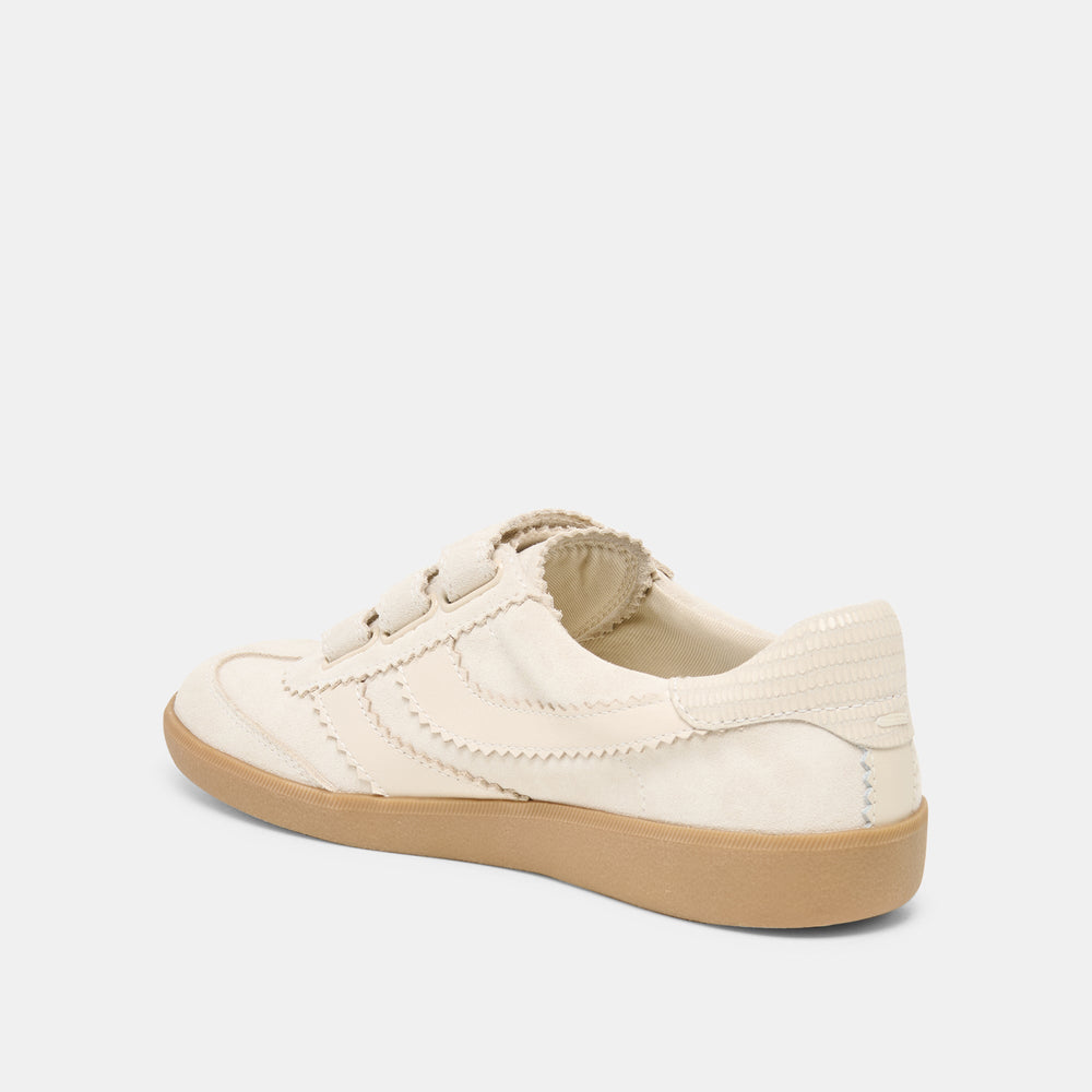 Dolce Vita SHOES | Merit Velcro Ivory Leather Sneakers