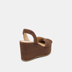 Dolce Vita SHOES | Akera Cocoa Raffia Wedges