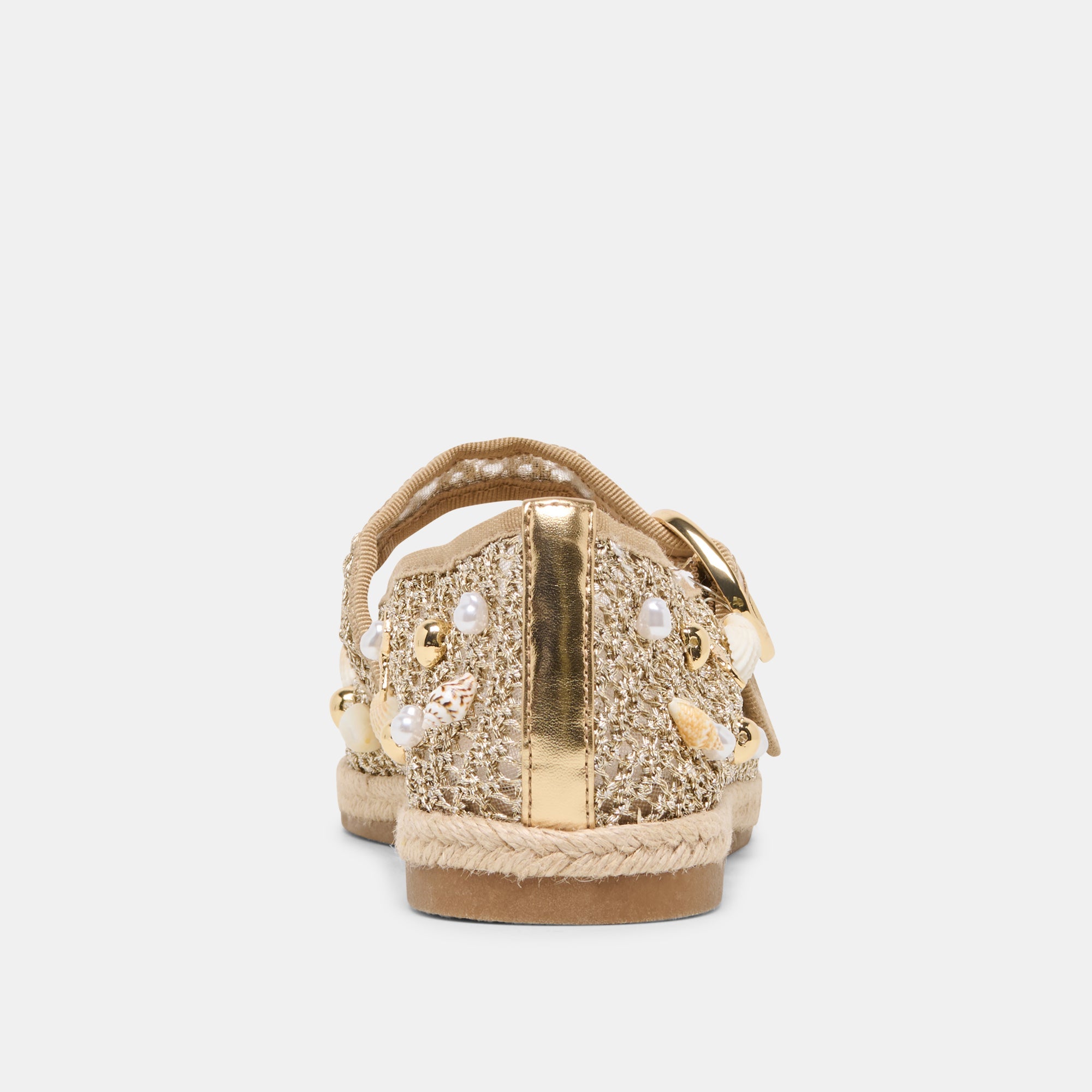 Dolce Vita SHOES | Ralph Gold Beaded Raffia Ballet Flats