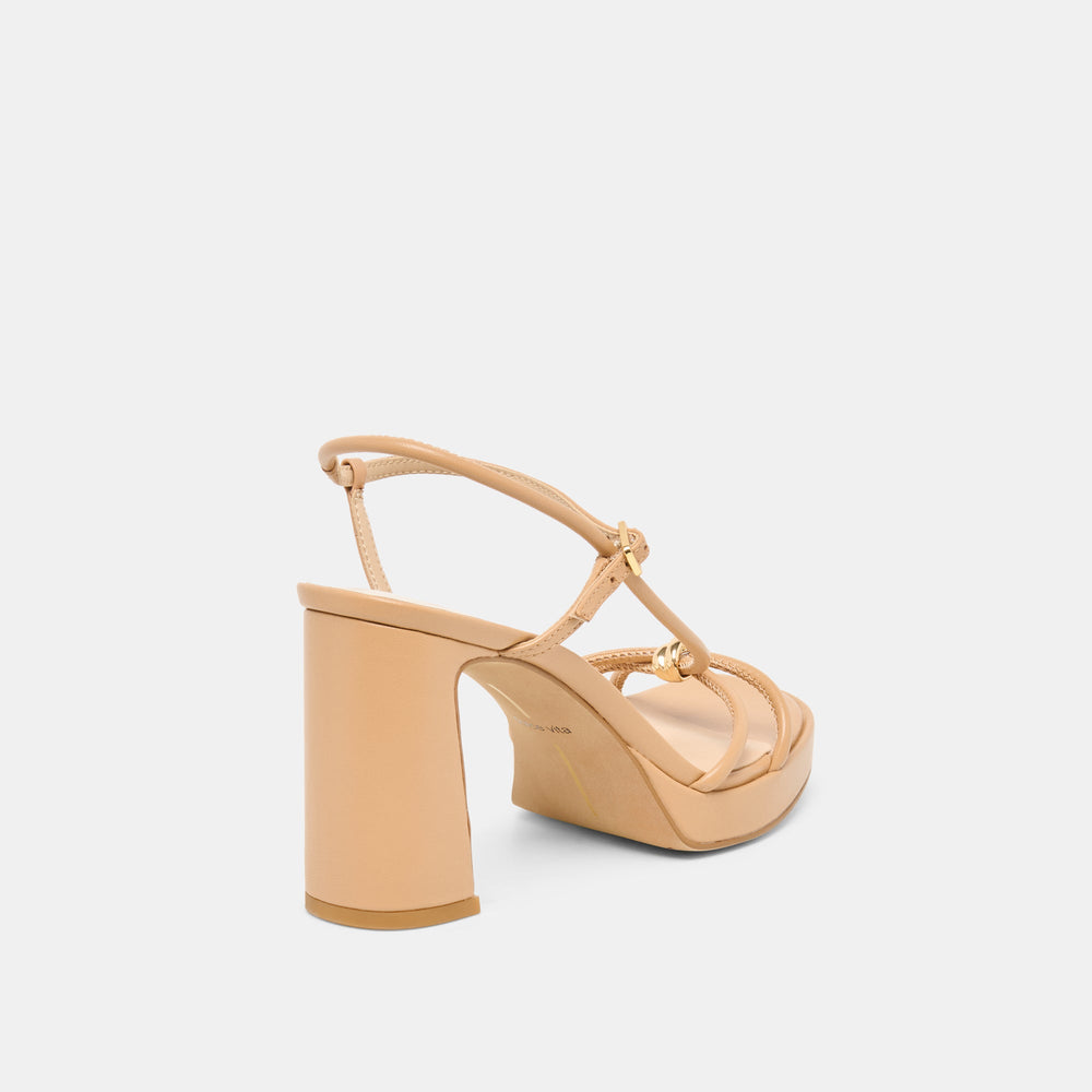 Dolce Vita SHOES | Odete Lt Tan Leather Heels