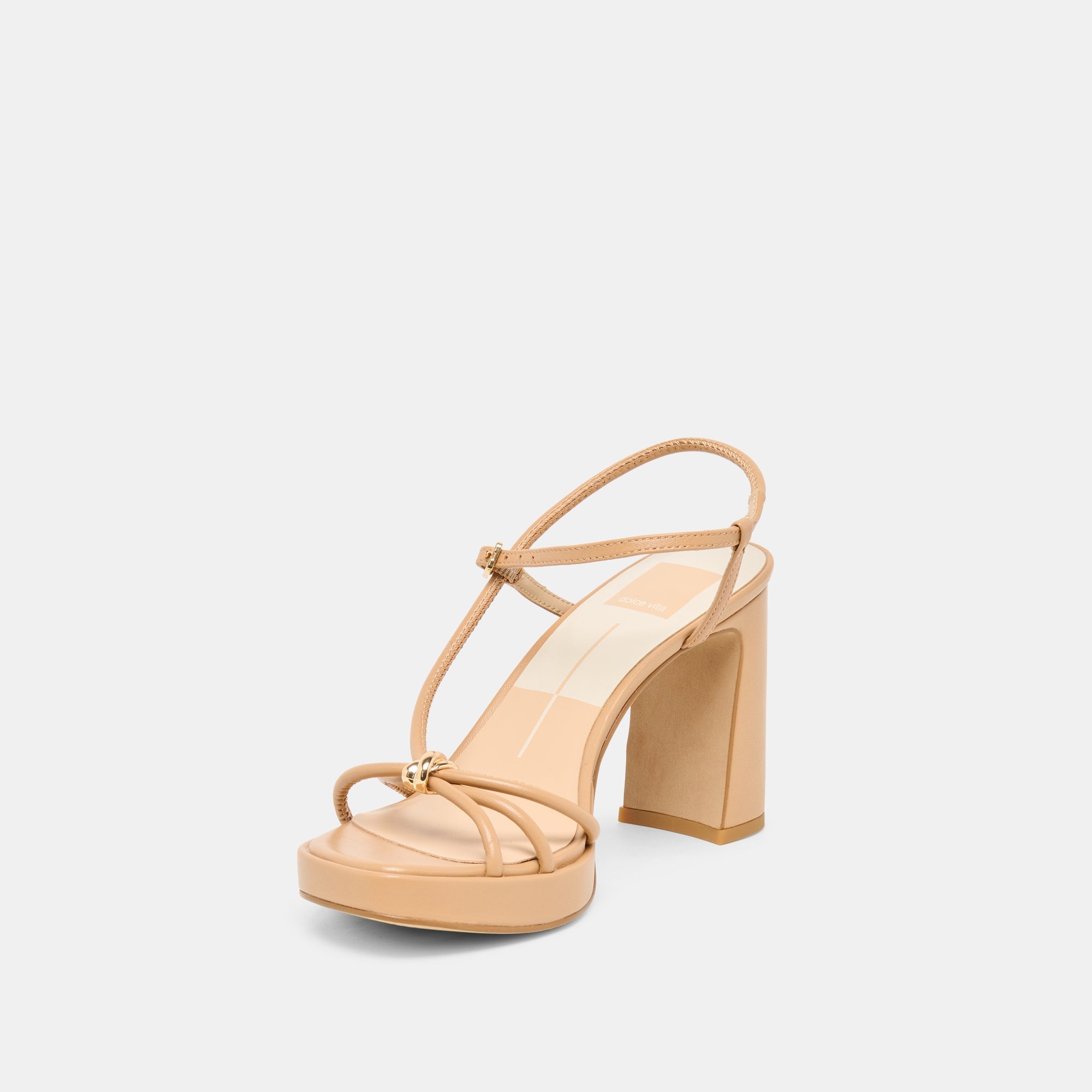 Dolce Vita SHOES | Odete Lt Tan Leather Heels