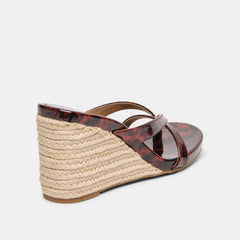 Dolce Vita SHOES | Helan Espadrille Tortoise Patent Leather Wedges