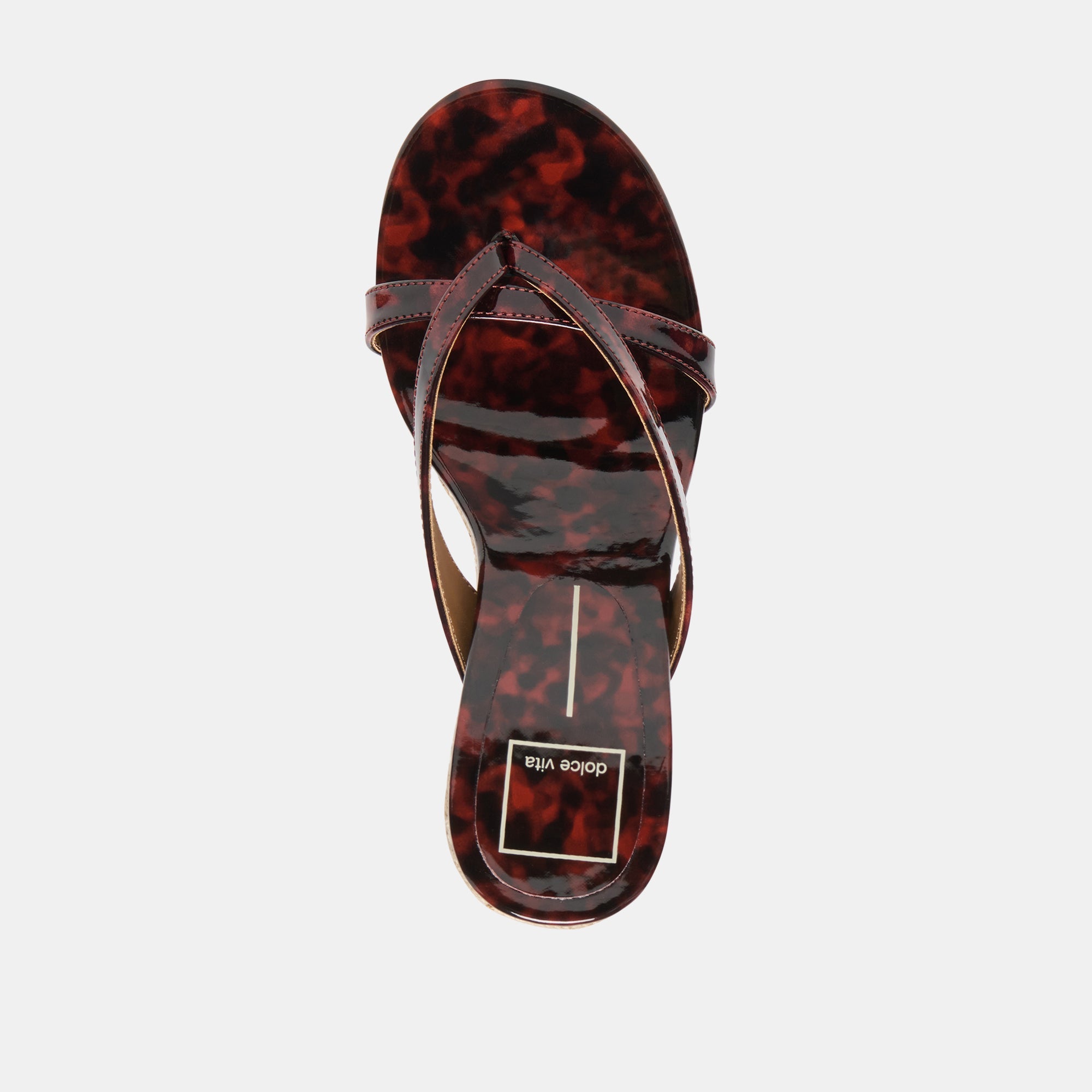 Dolce Vita SHOES | Helan Espadrille Tortoise Patent Leather Wedges