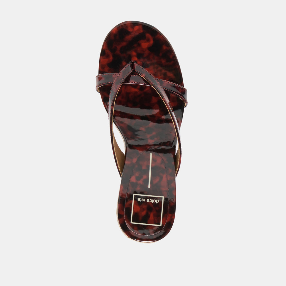 Dolce Vita SHOES | Helan Espadrille Tortoise Patent Leather Wedges
