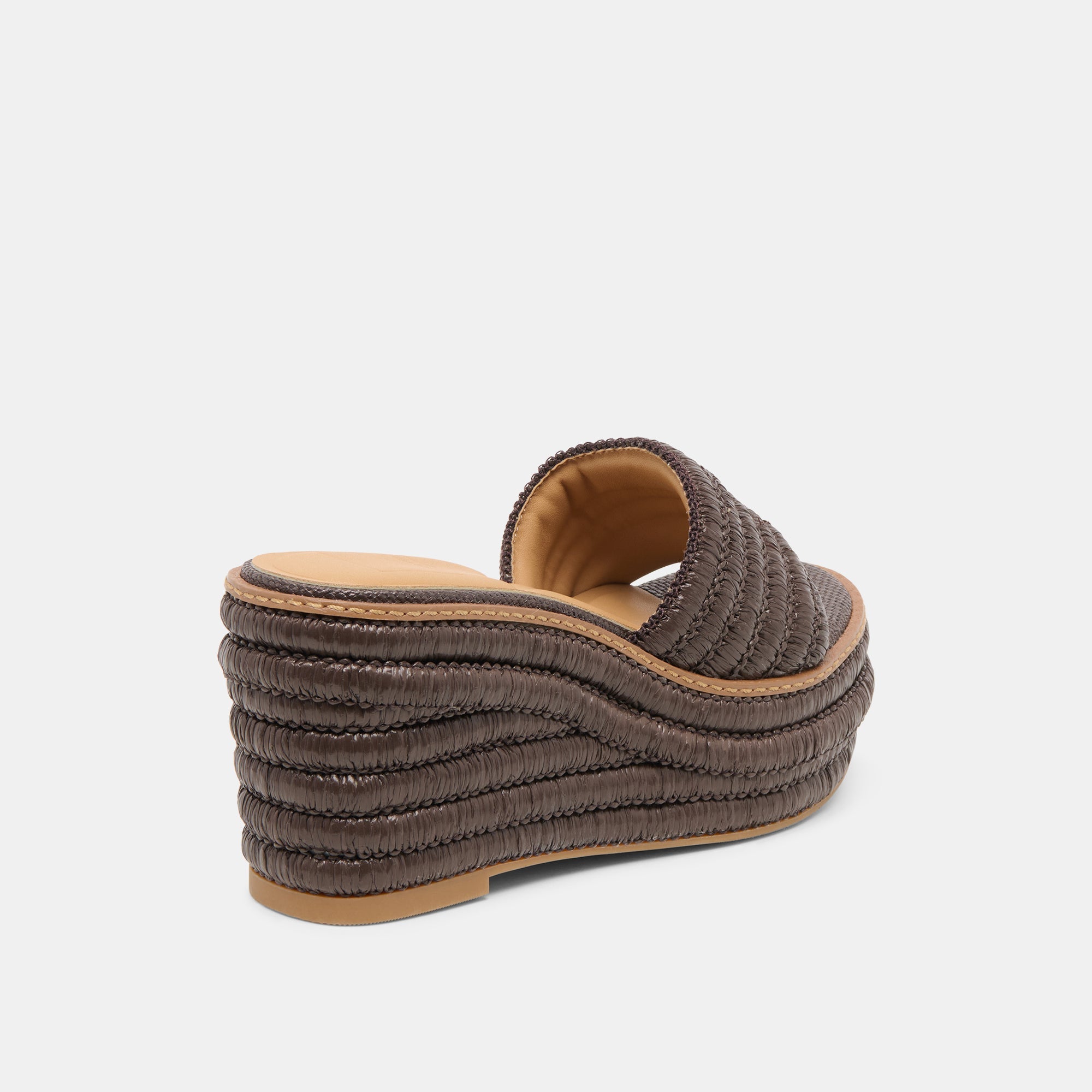 Dolce Vita SHOES | Throne Chocolate Raffia Wedges