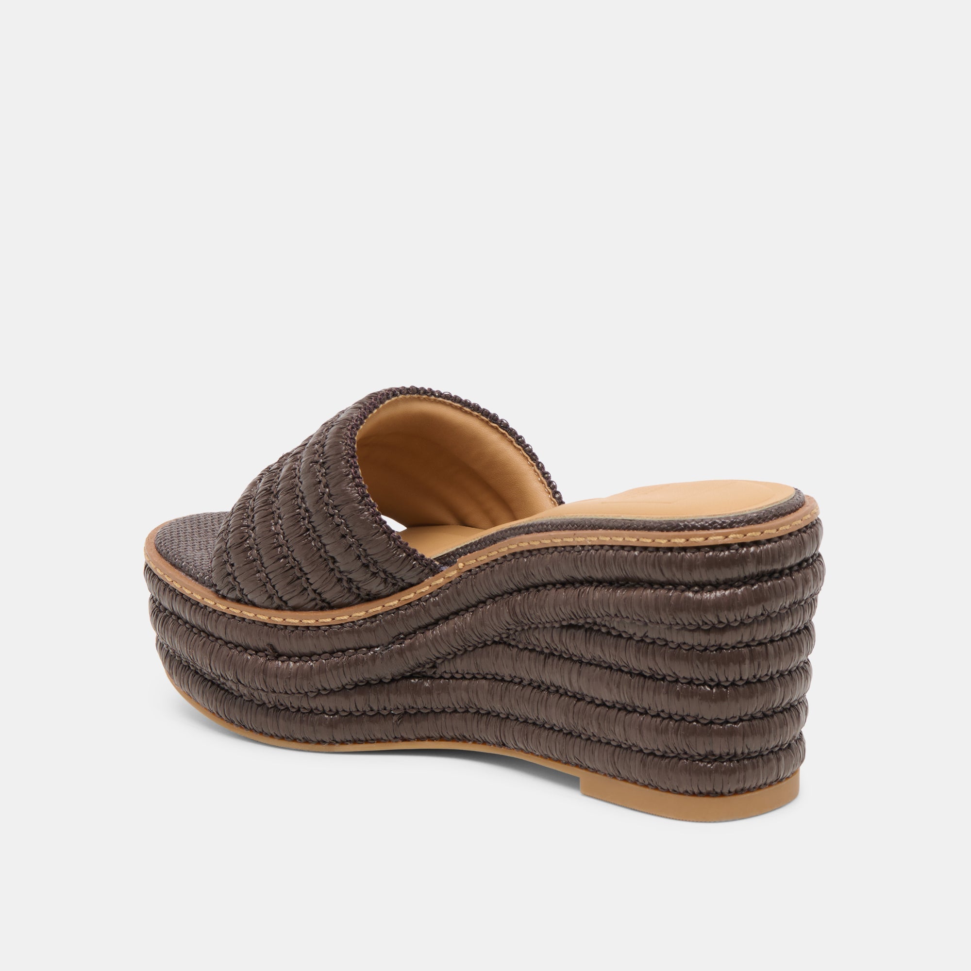 Dolce Vita SHOES | Throne Chocolate Raffia Wedges