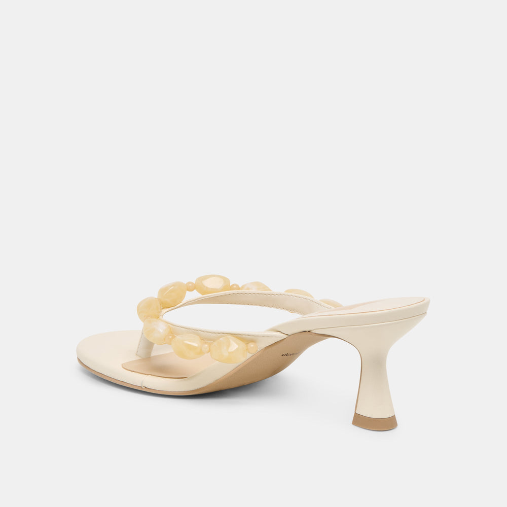 Dolce Vita SHOES | Daksie Off White Leather Heels