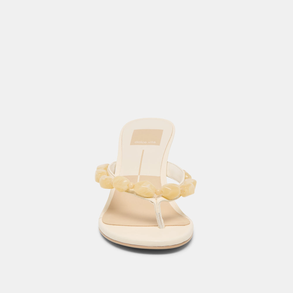 Dolce Vita SHOES | Daksie Off White Leather Heels