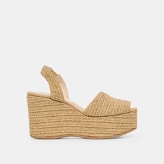 Dolce Vita SHOES | Akera Natural Raffia Wedges