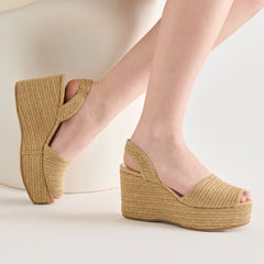 Dolce Vita SHOES | Akera Natural Raffia Wedges