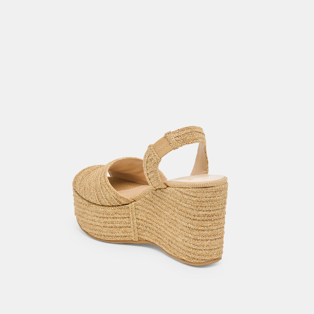 Dolce Vita SHOES | Akera Natural Raffia Wedges