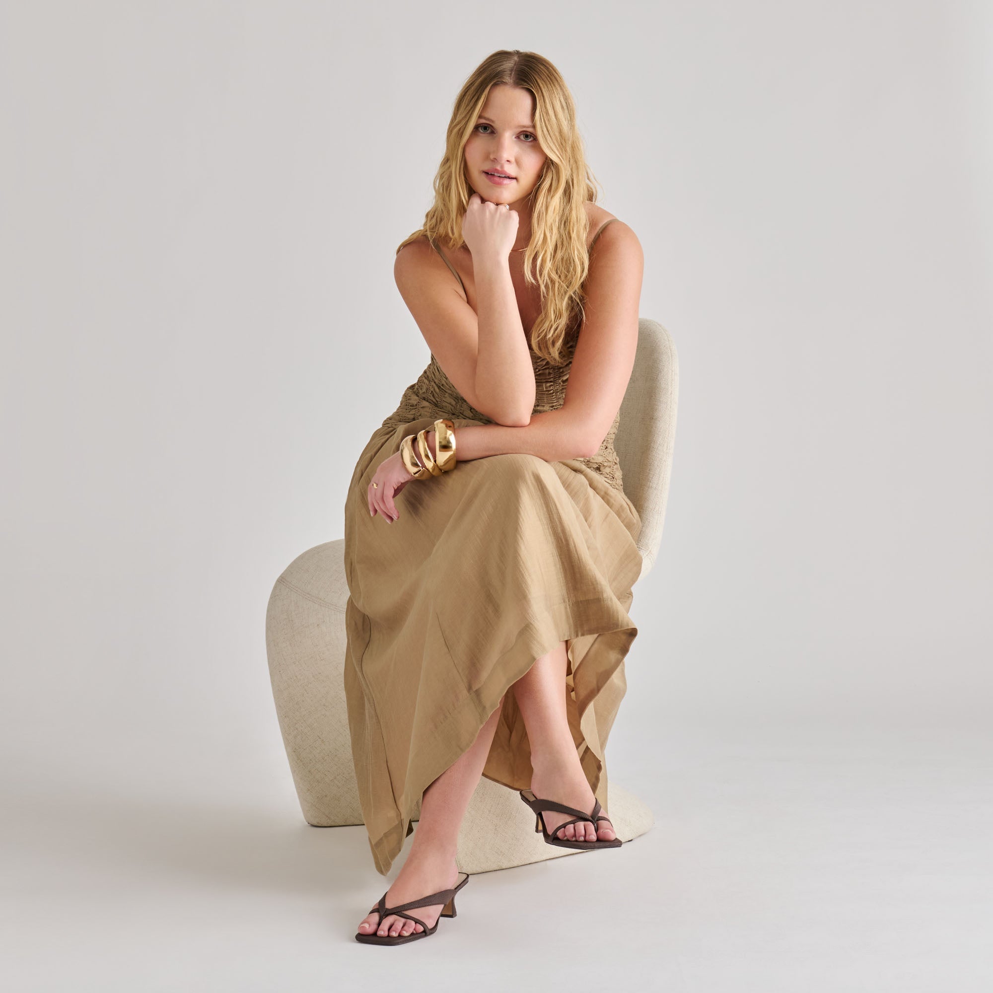 Dolce Vita SHOES | Brevel Chocolate Raffia Heels
