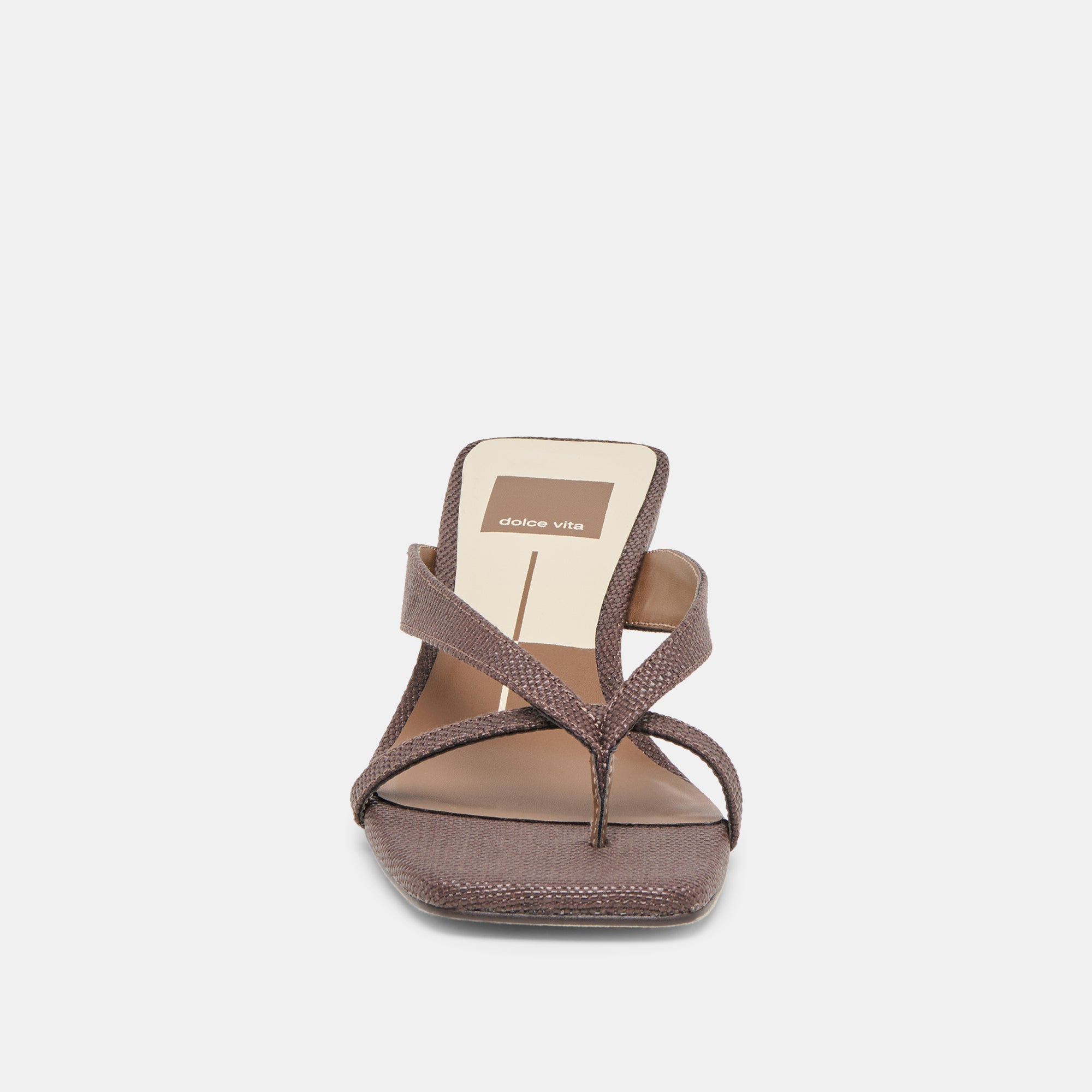 Dolce Vita SHOES | Brevel Chocolate Raffia Heels