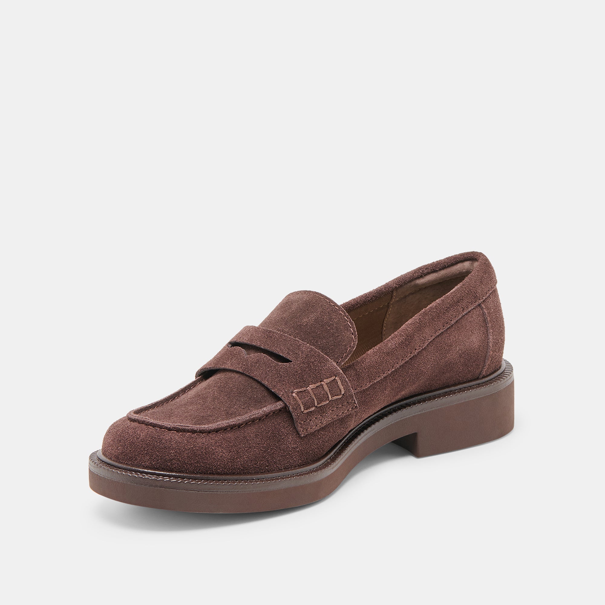 Dolce Vita SHOES | Tiggy Mahogany Suede Loafers