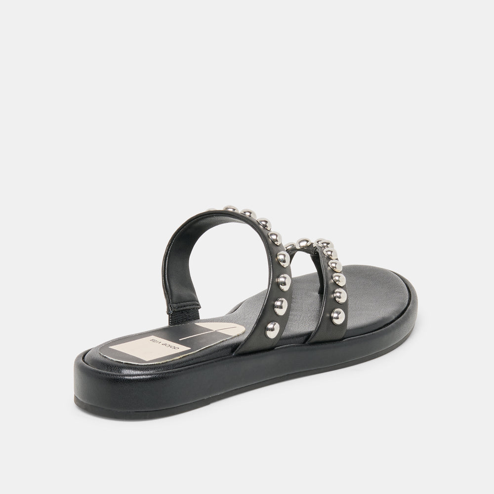Dolce Vita SHOES | Amary Stud Black Leather Sandals