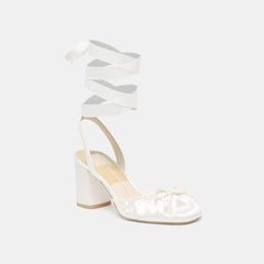 Dolce Vita SHOES | Tisha True White Satin Heels