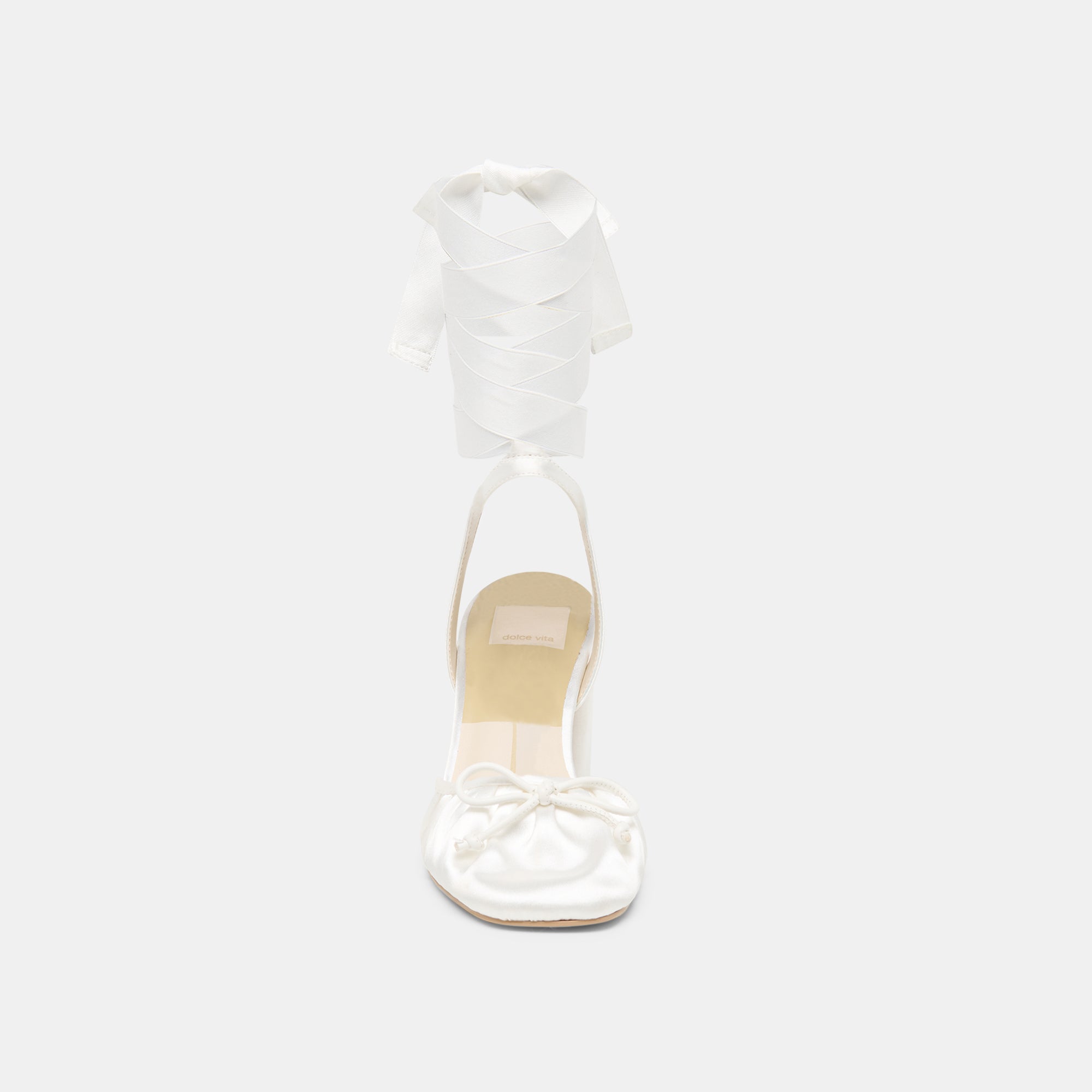 Dolce Vita SHOES | Tisha True White Satin Heels