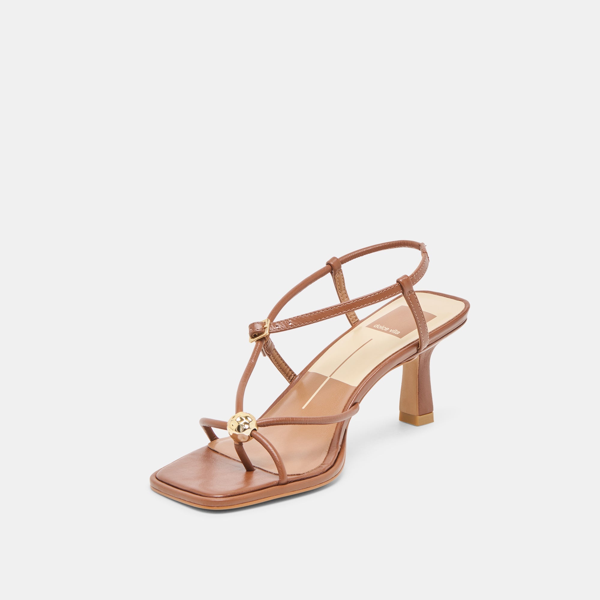 Dolce Vita SHOES | Mylee Cognac Leather Heels
