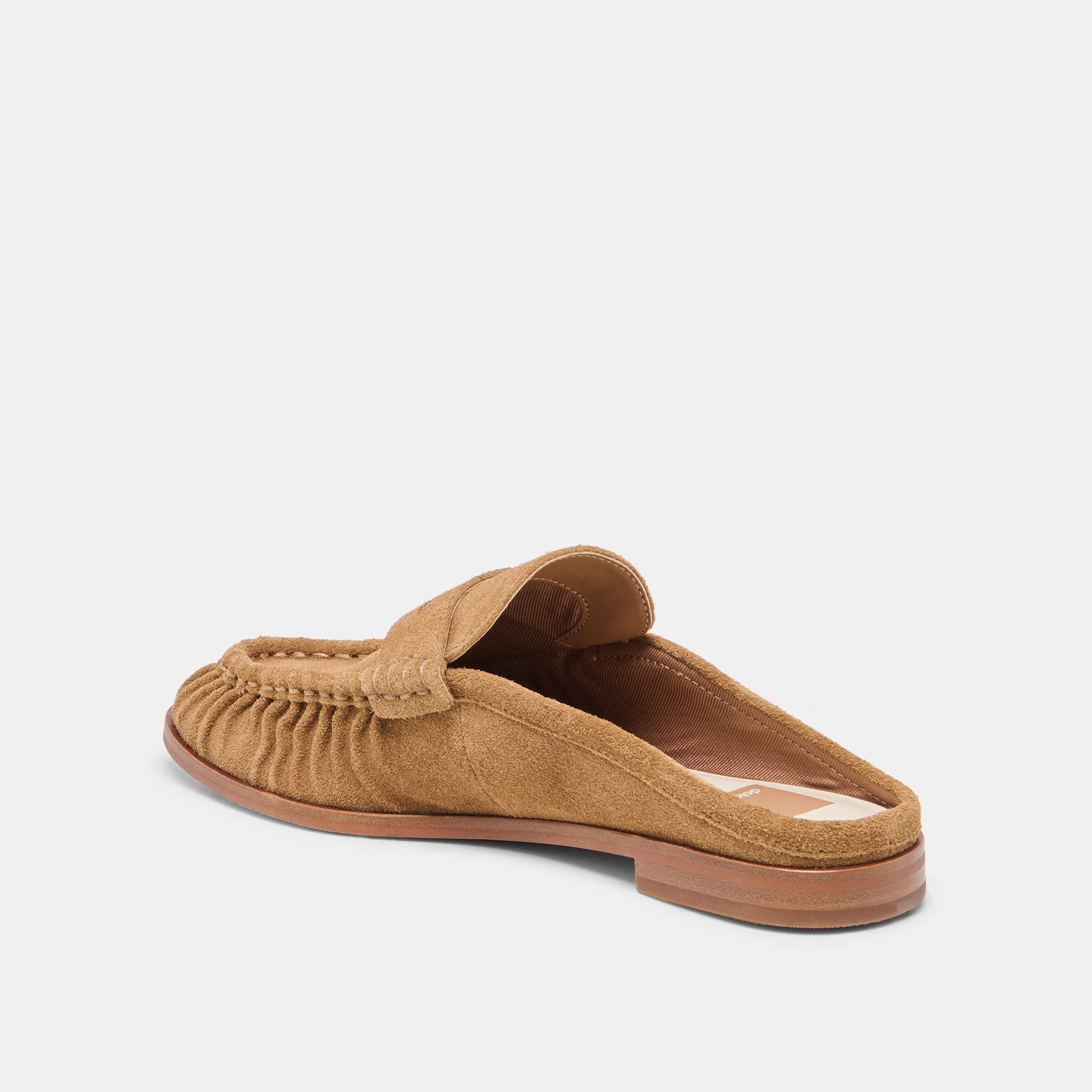 Dolce Vita SHOES | BETZY Lt Brown Suede Closed-Toe Slip-On Loafers