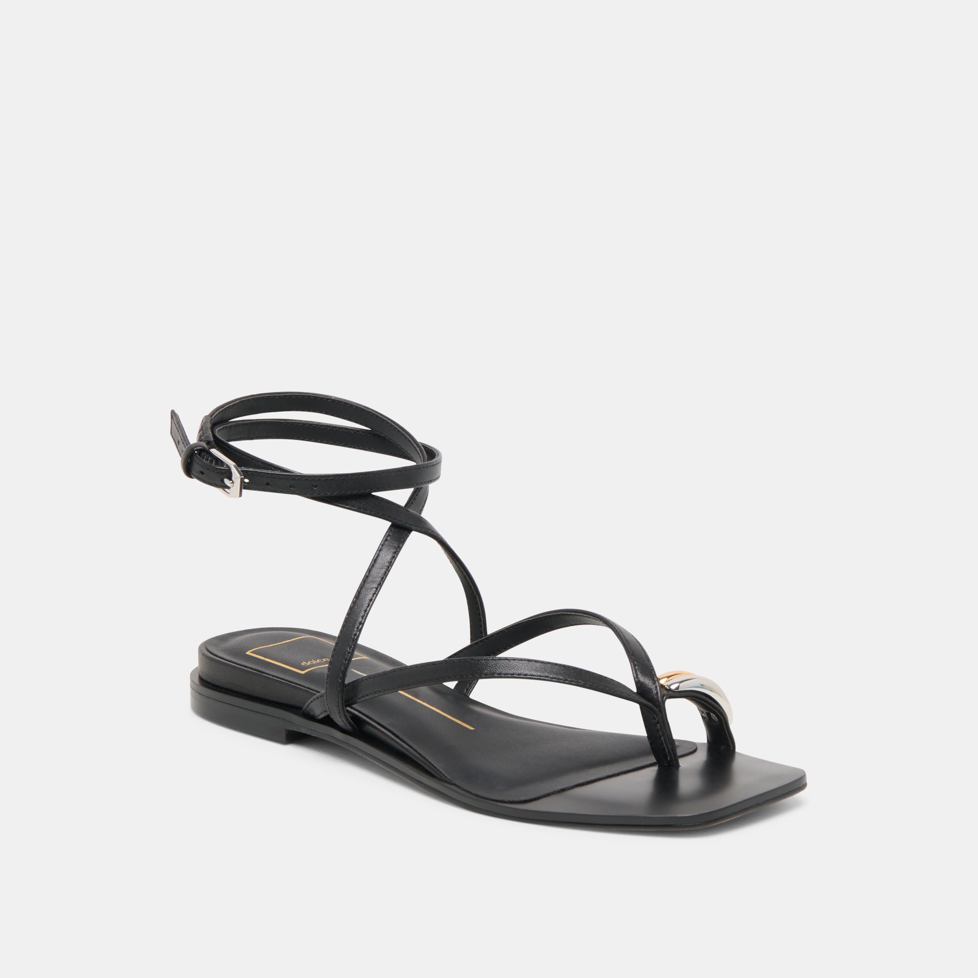 Dolce Vita SHOES | Tyrice Black Leather Sandals
