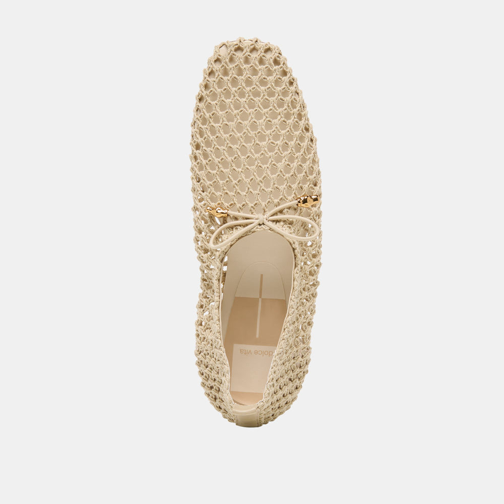 Dolce Vita SHOES | Kaylyn Oatmeal Crochet Flats