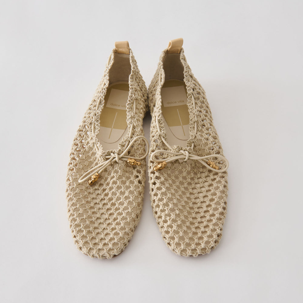 Dolce Vita SHOES | Kaylyn Oatmeal Crochet Flats