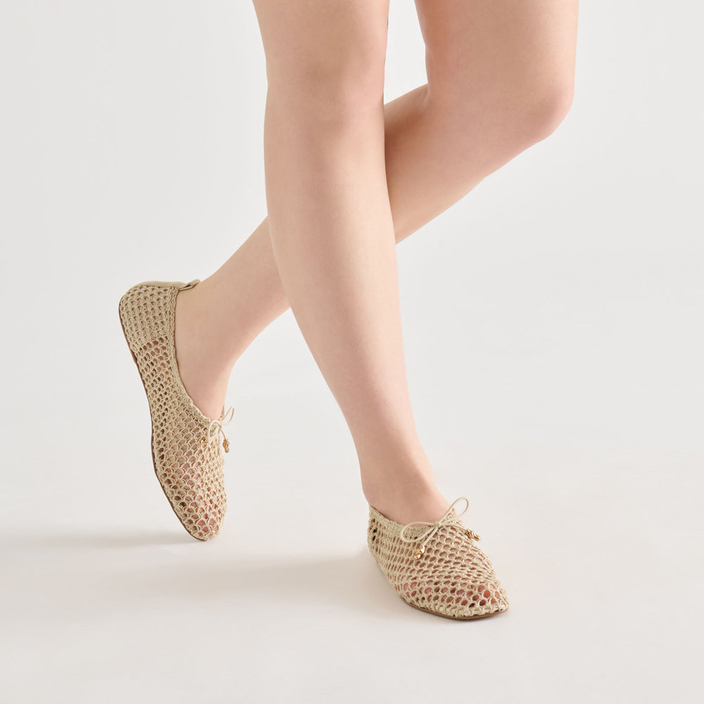 Dolce Vita SHOES | Kaylyn Oatmeal Crochet Flats