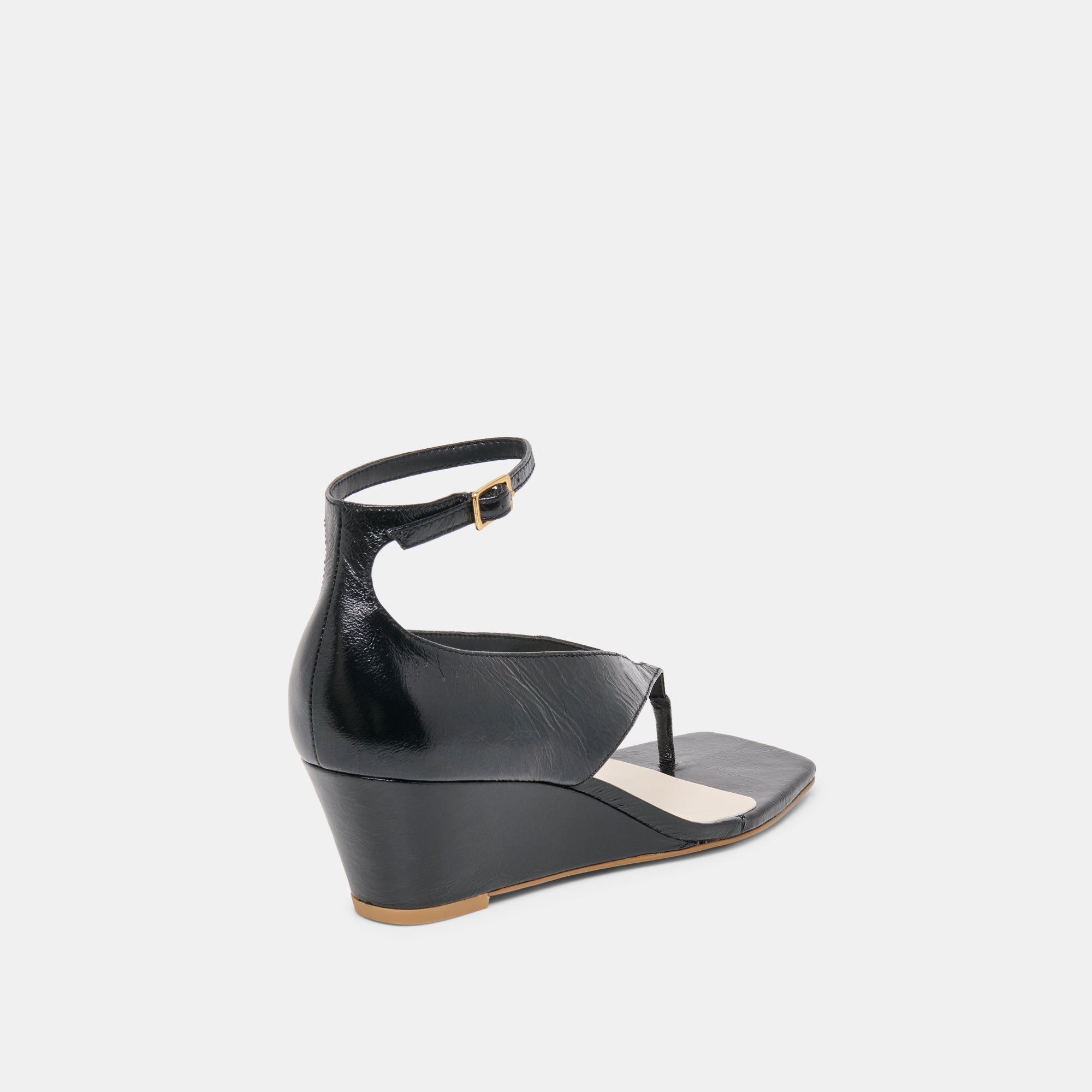 Dolce Vita SHOES | Quinny Black Leather Wedges