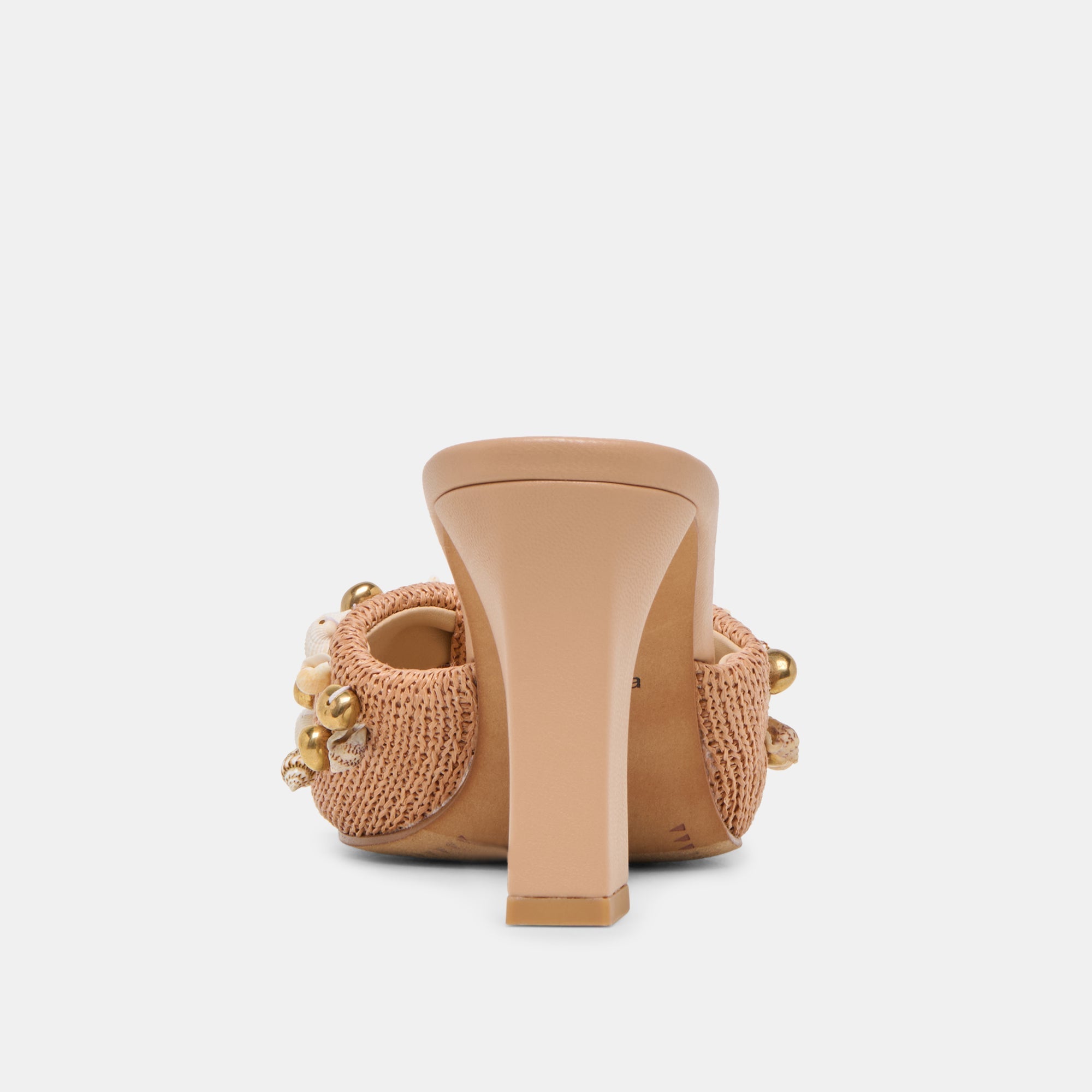 Dolce Vita SHOES | Tylah Toffee Beaded Raffia Heels