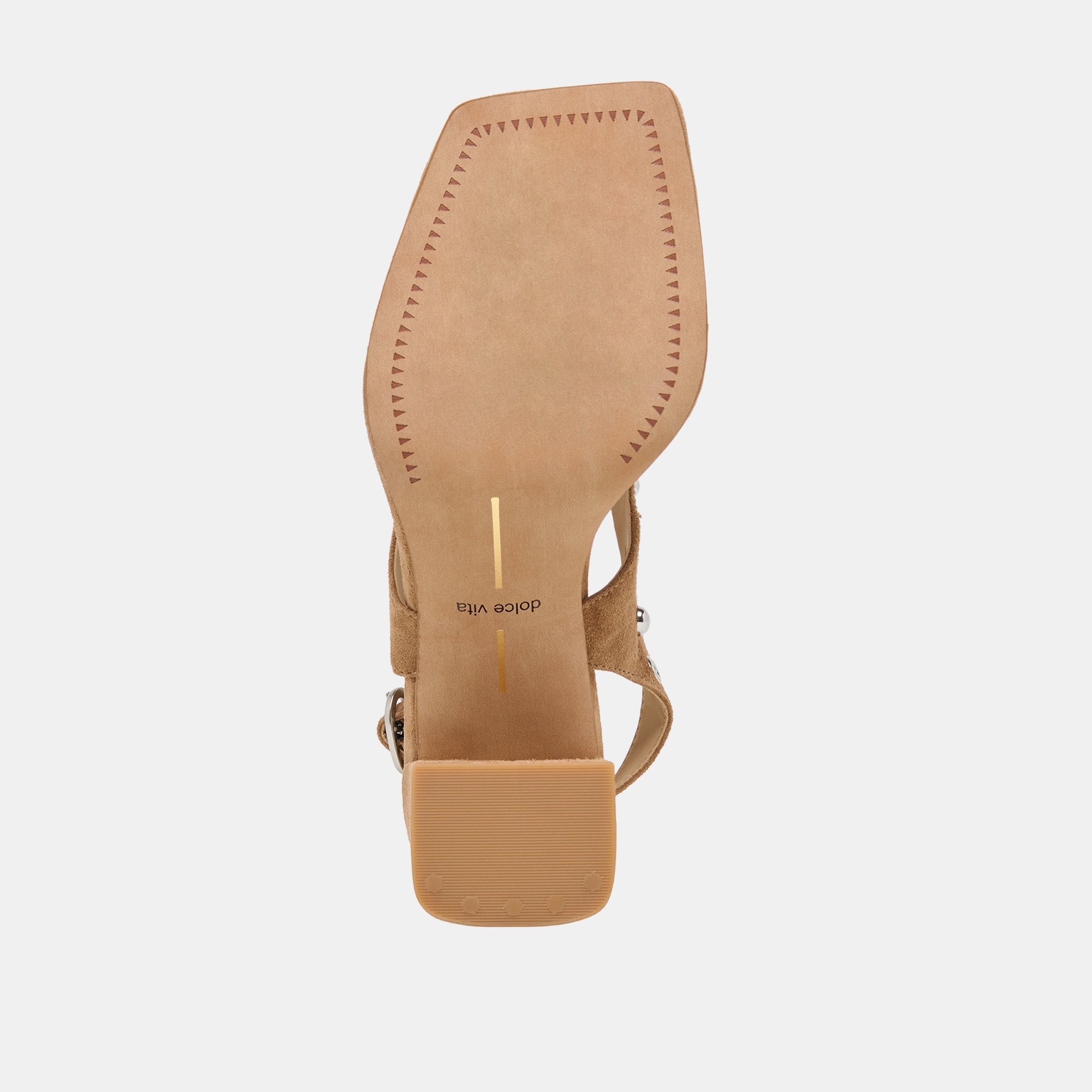Dolce Vita SHOES | Yves Stud Lt Brown Suede Heels