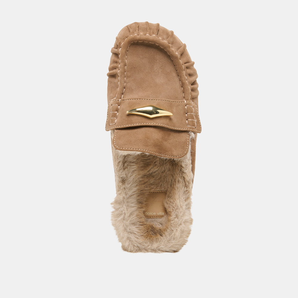 Dolce Vita SHOES | Jodero Plush Mushroom Suede Flats