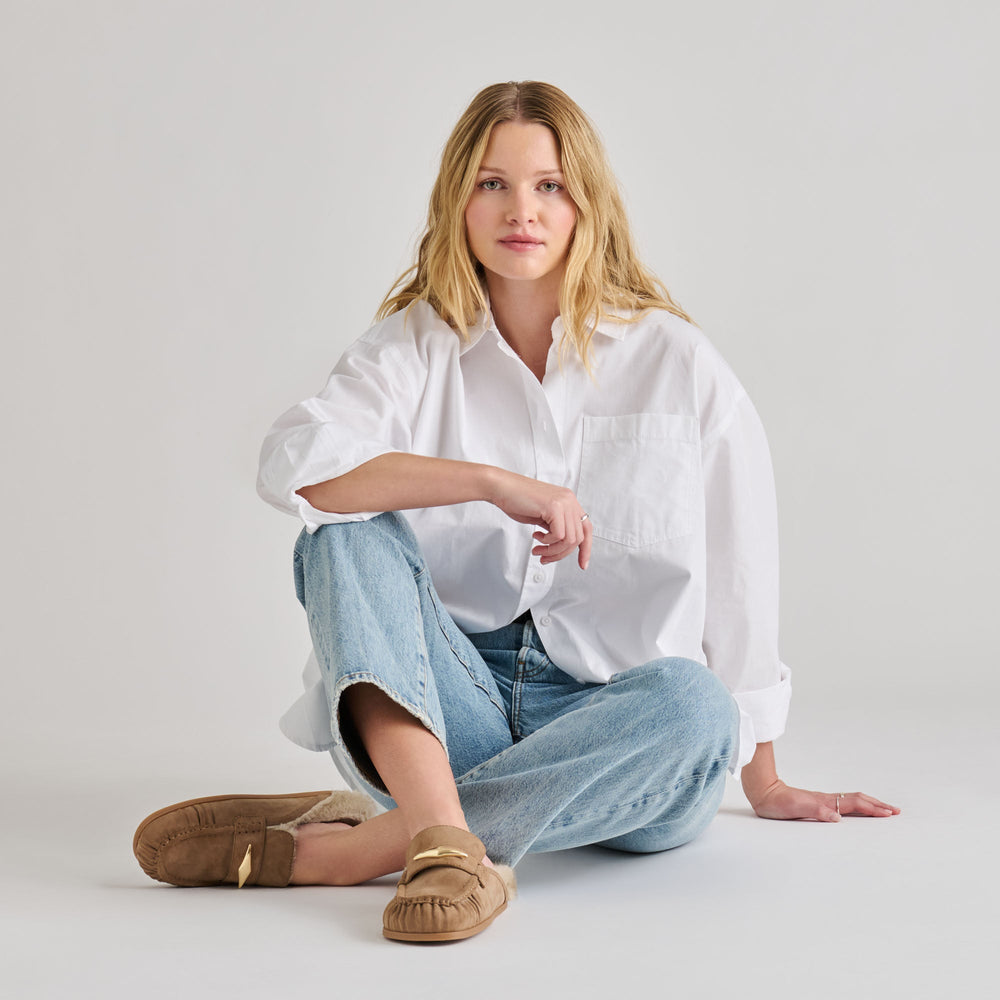 Dolce Vita SHOES | Jodero Plush Mushroom Suede Flats