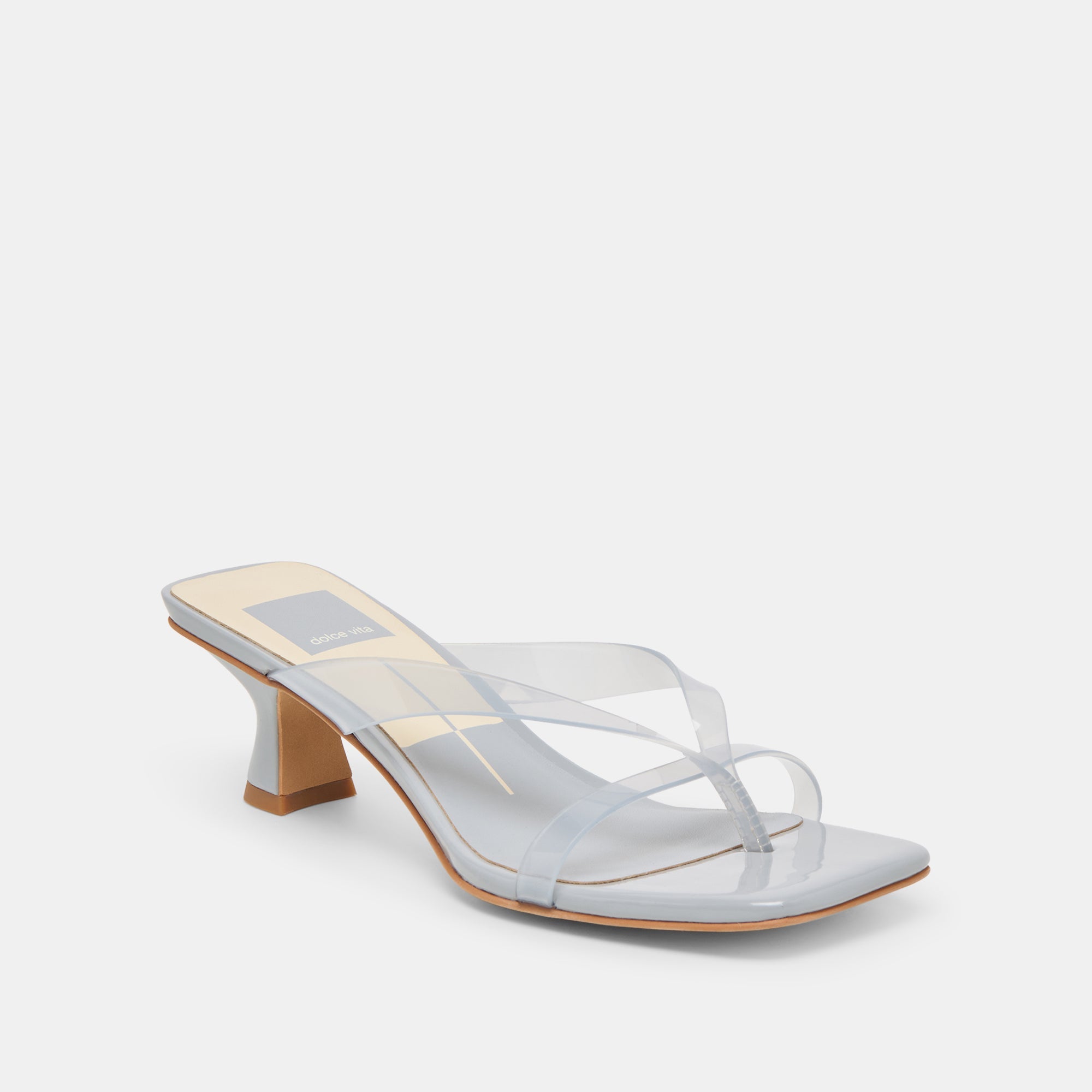Dolce Vita SHOES | Brevel Vinyl Dusty Blue Jelly Heels