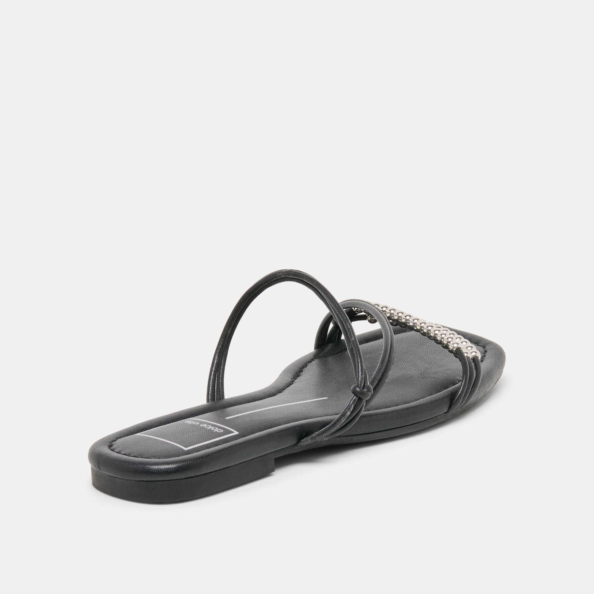 Dolce Vita SHOES | LYNDEE BEAD Black Stella Strappy Open-Toe Sandals