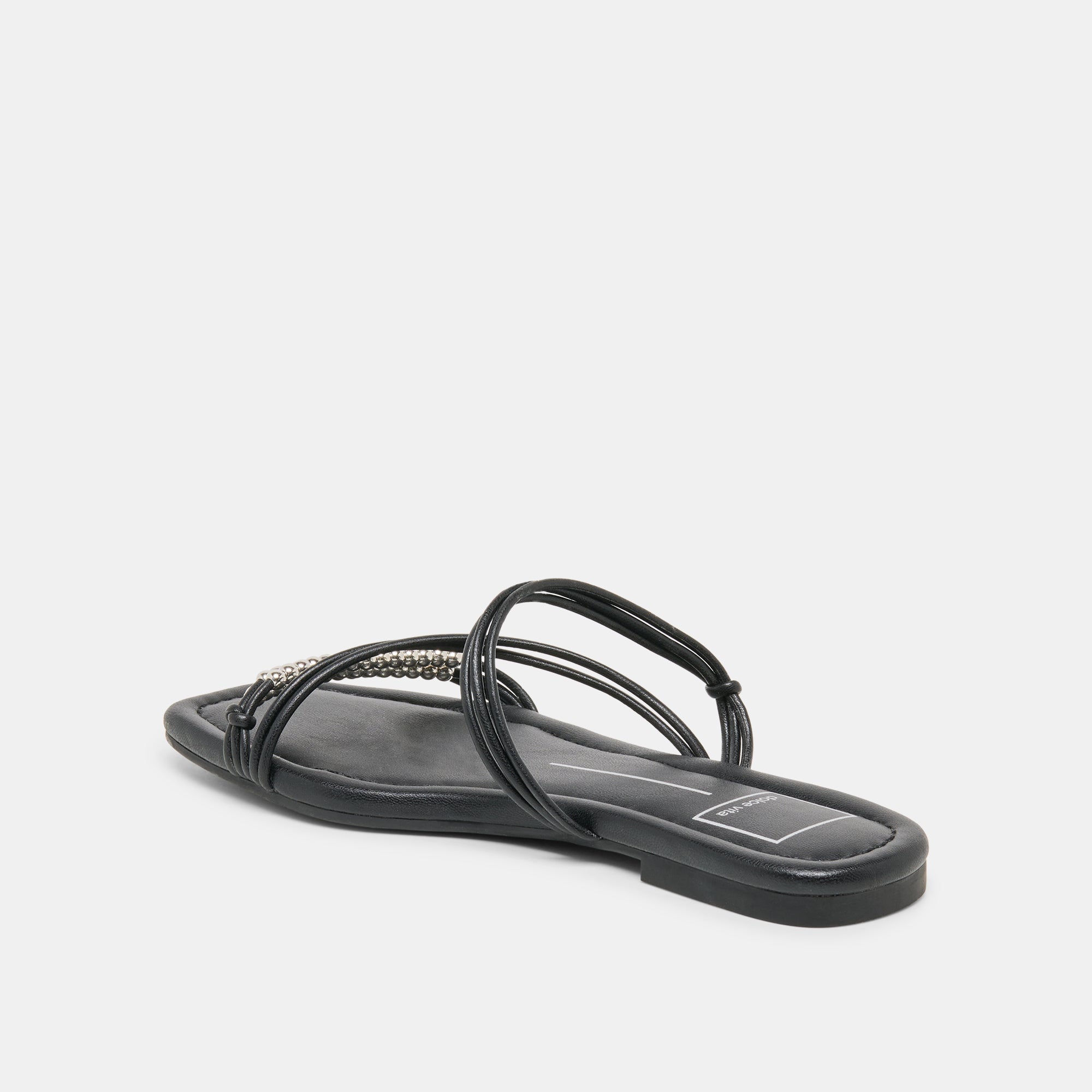 Dolce Vita SHOES | LYNDEE BEAD Black Stella Strappy Open-Toe Sandals