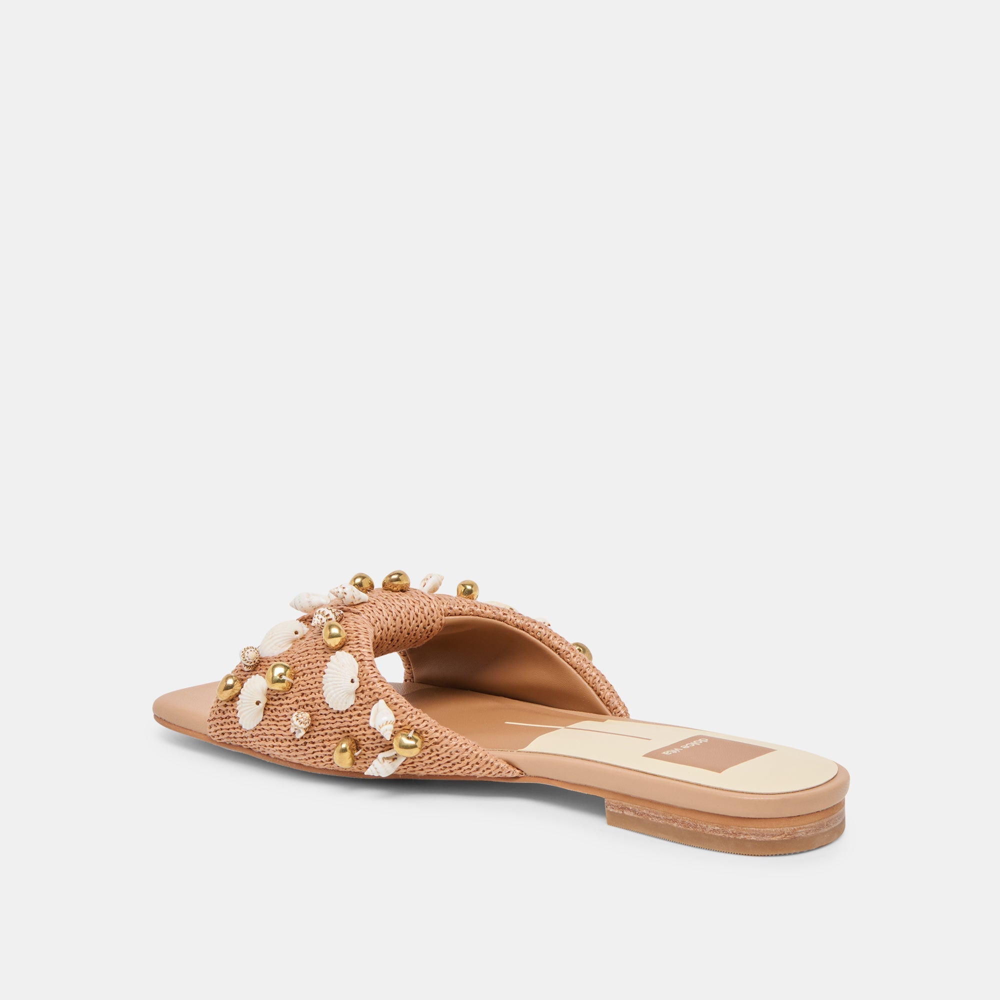 Dolce Vita SHOES | Lizza Toffee Beaded Raffia Sandals