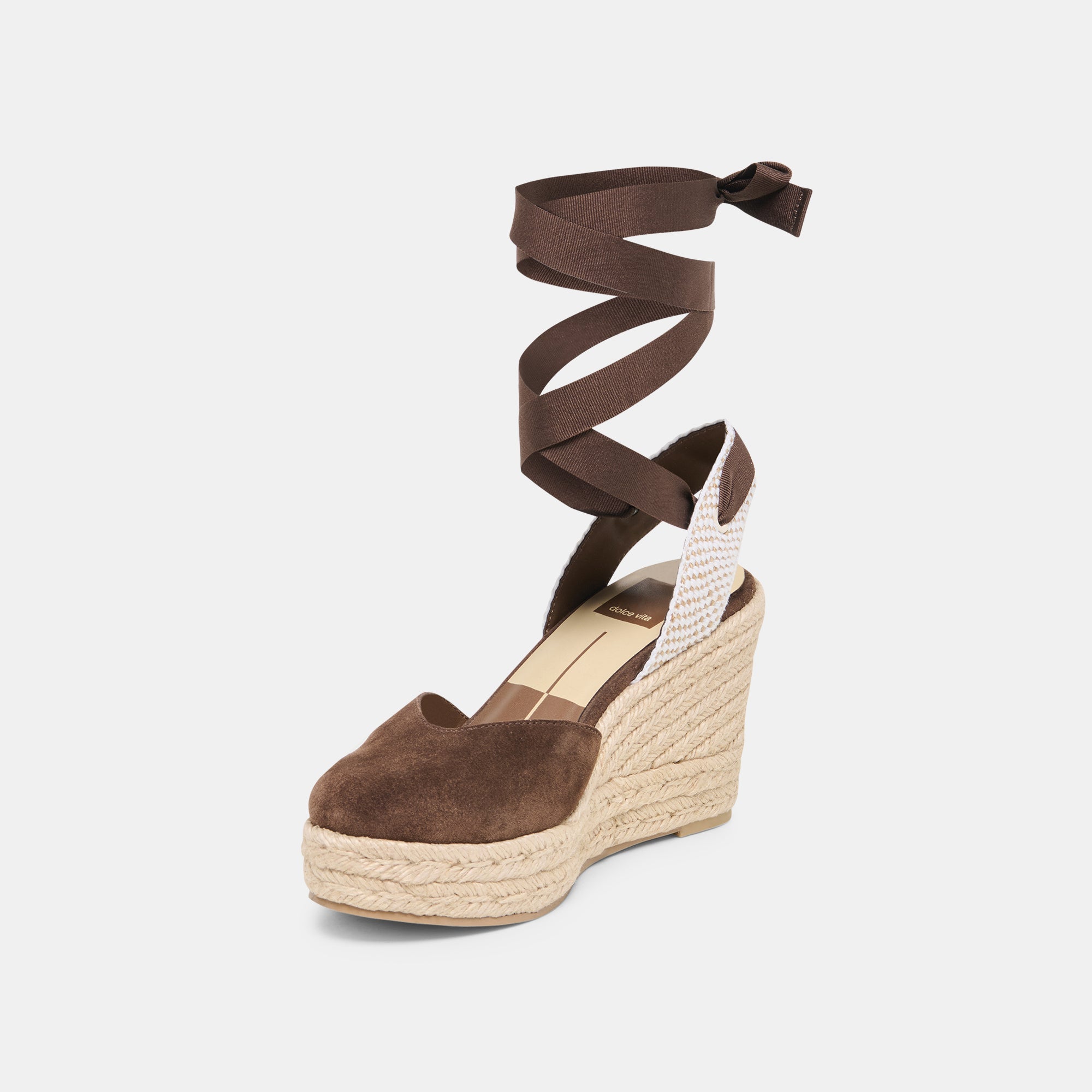 Dolce Vita SHOES | Noura Dk Brown Suede Wedges