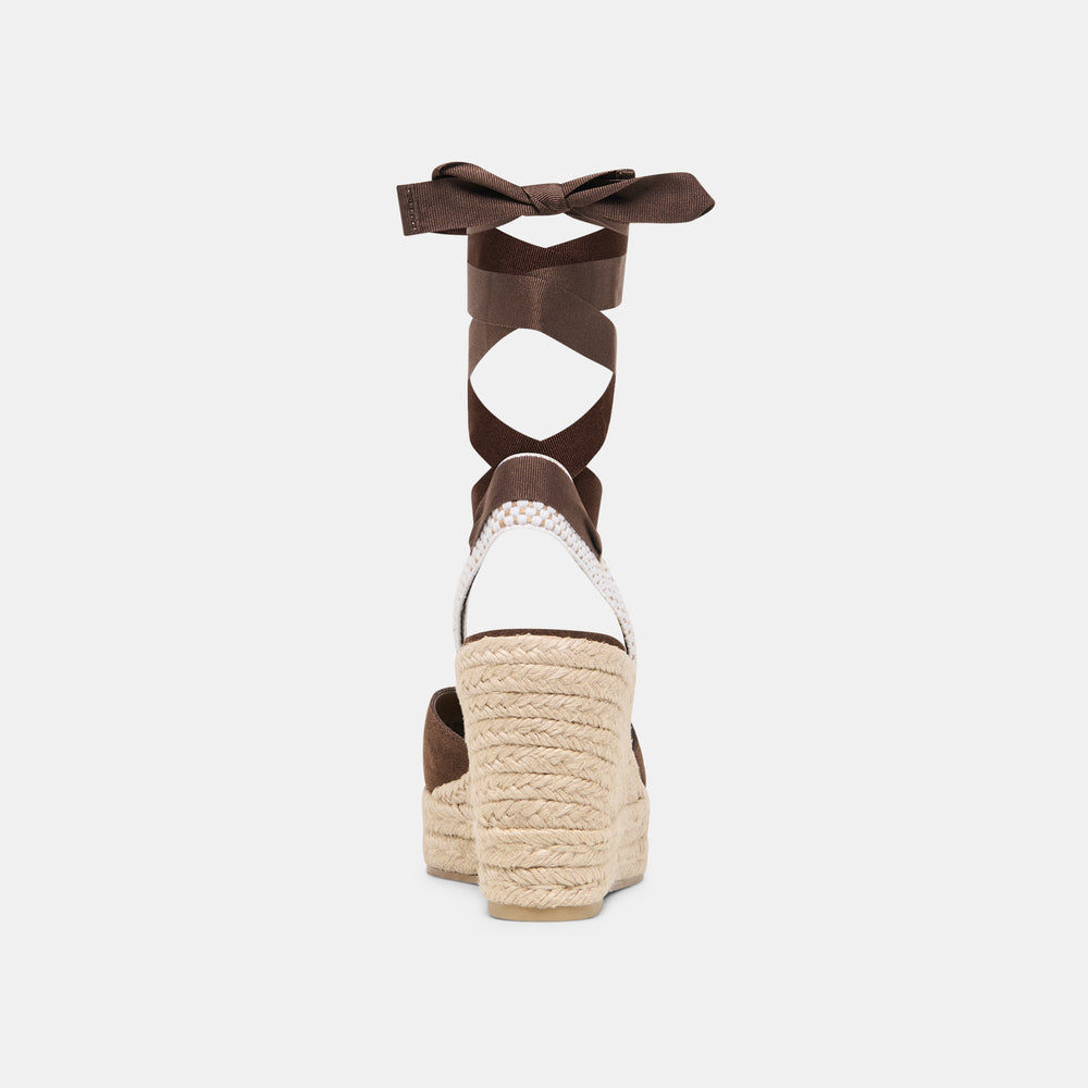 Dolce Vita SHOES | Noura Dk Brown Suede Wedges