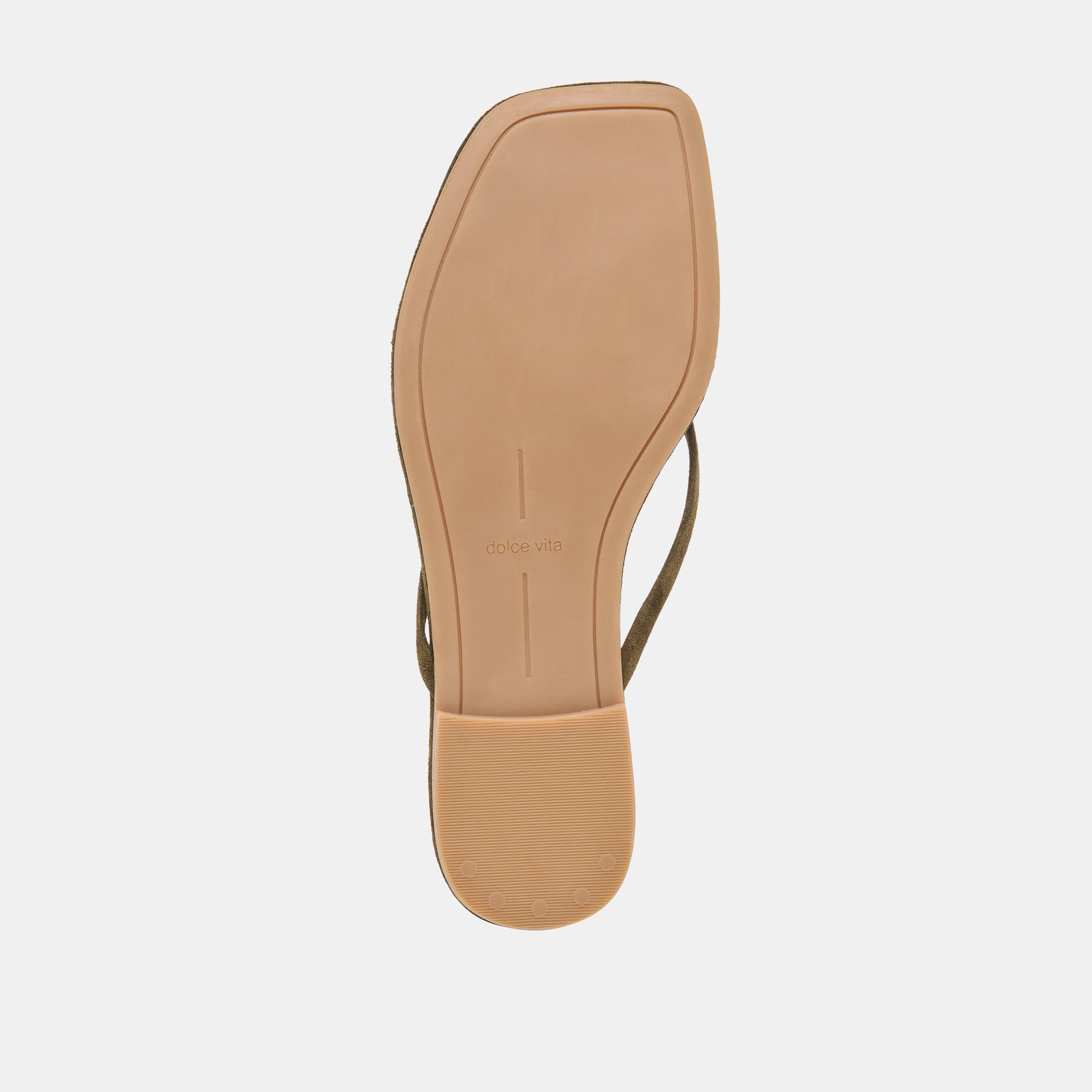 Dolce Vita SHOES | MALTA Dk Olive Suede Buckle Flip-Flop Sandals