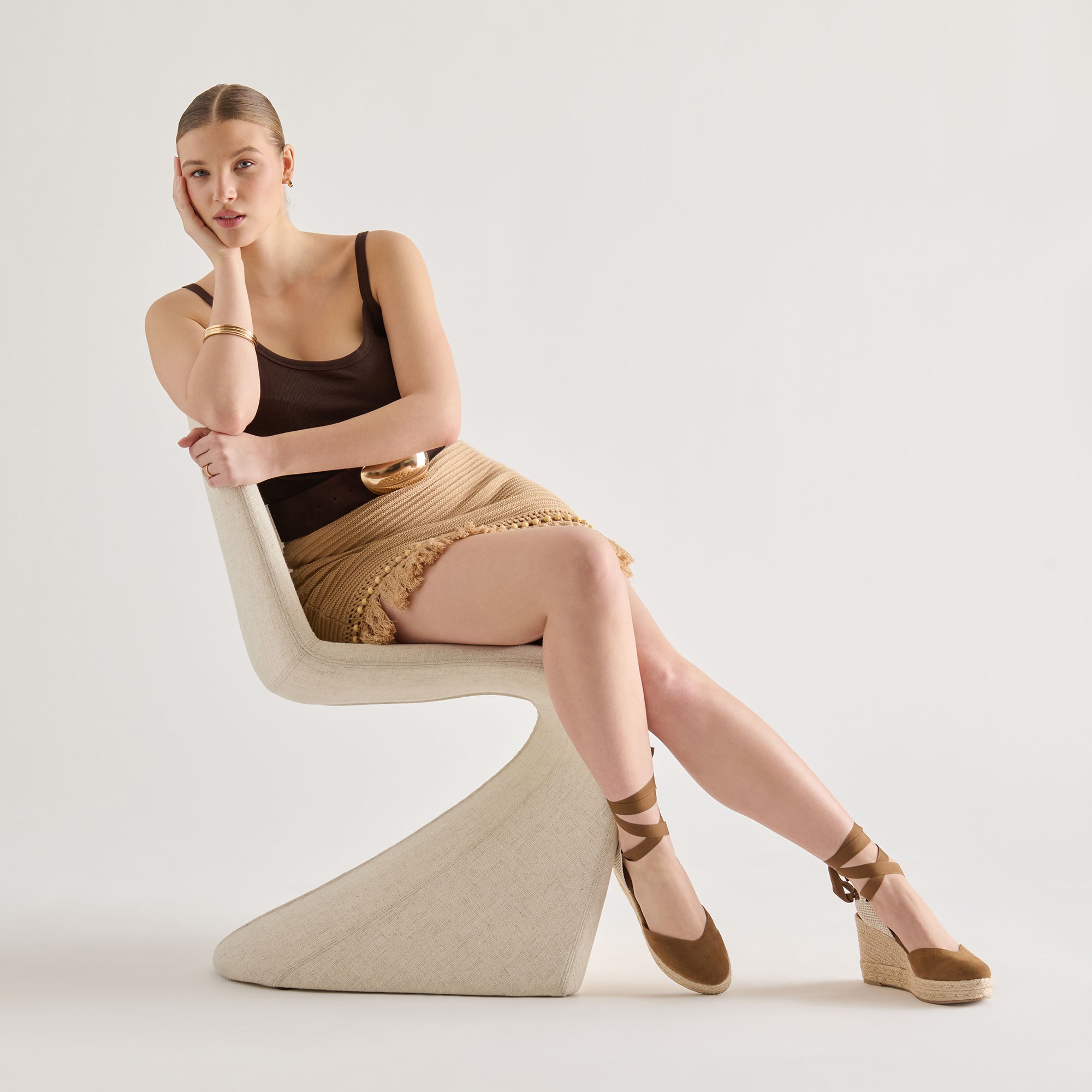 Dolce Vita SHOES | Noura Lt Brown Suede Wedges