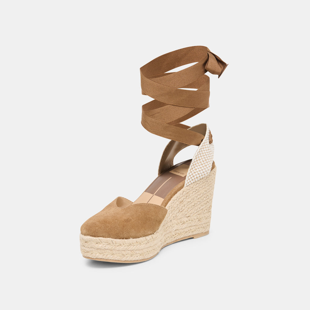 Dolce Vita SHOES | Noura Lt Brown Suede Wedges