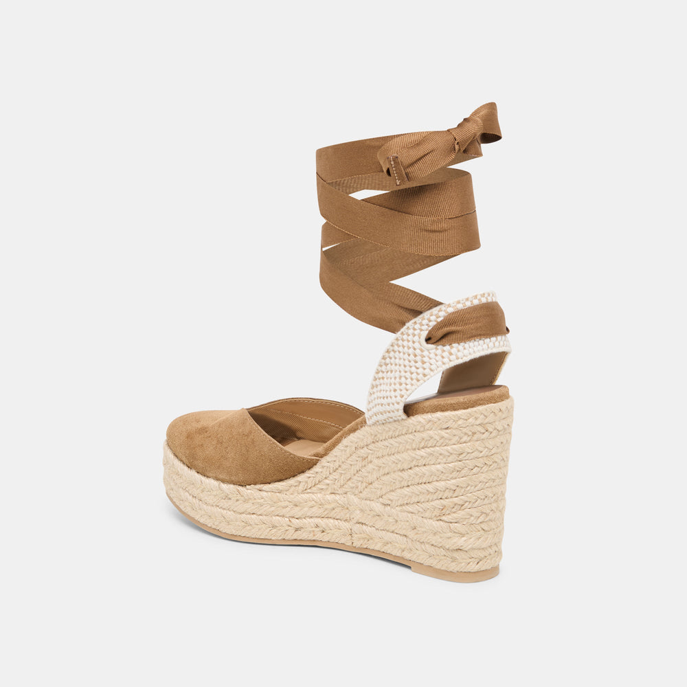 Dolce Vita SHOES | Noura Lt Brown Suede Wedges