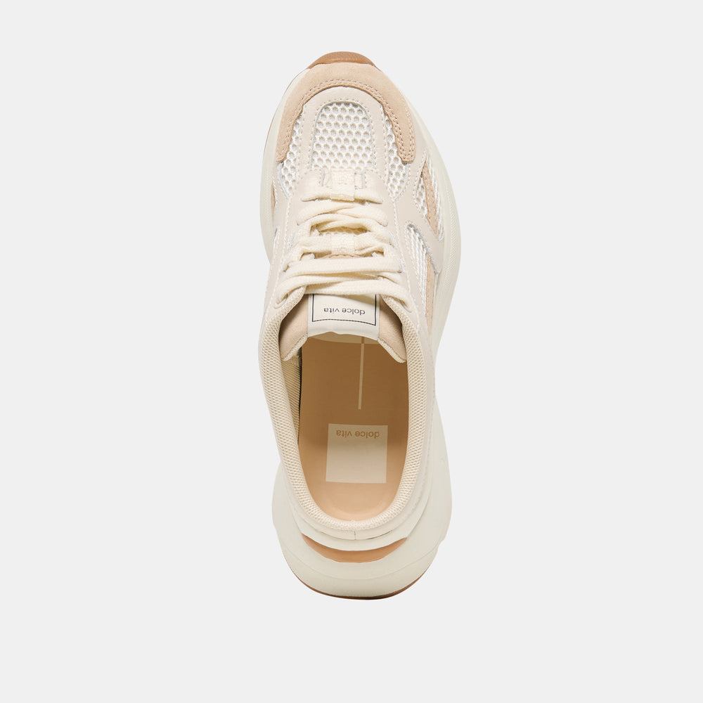 Dolce Vita SHOES | SWAYZY Ivory Multi Suede Platform Slip-on Sneakers