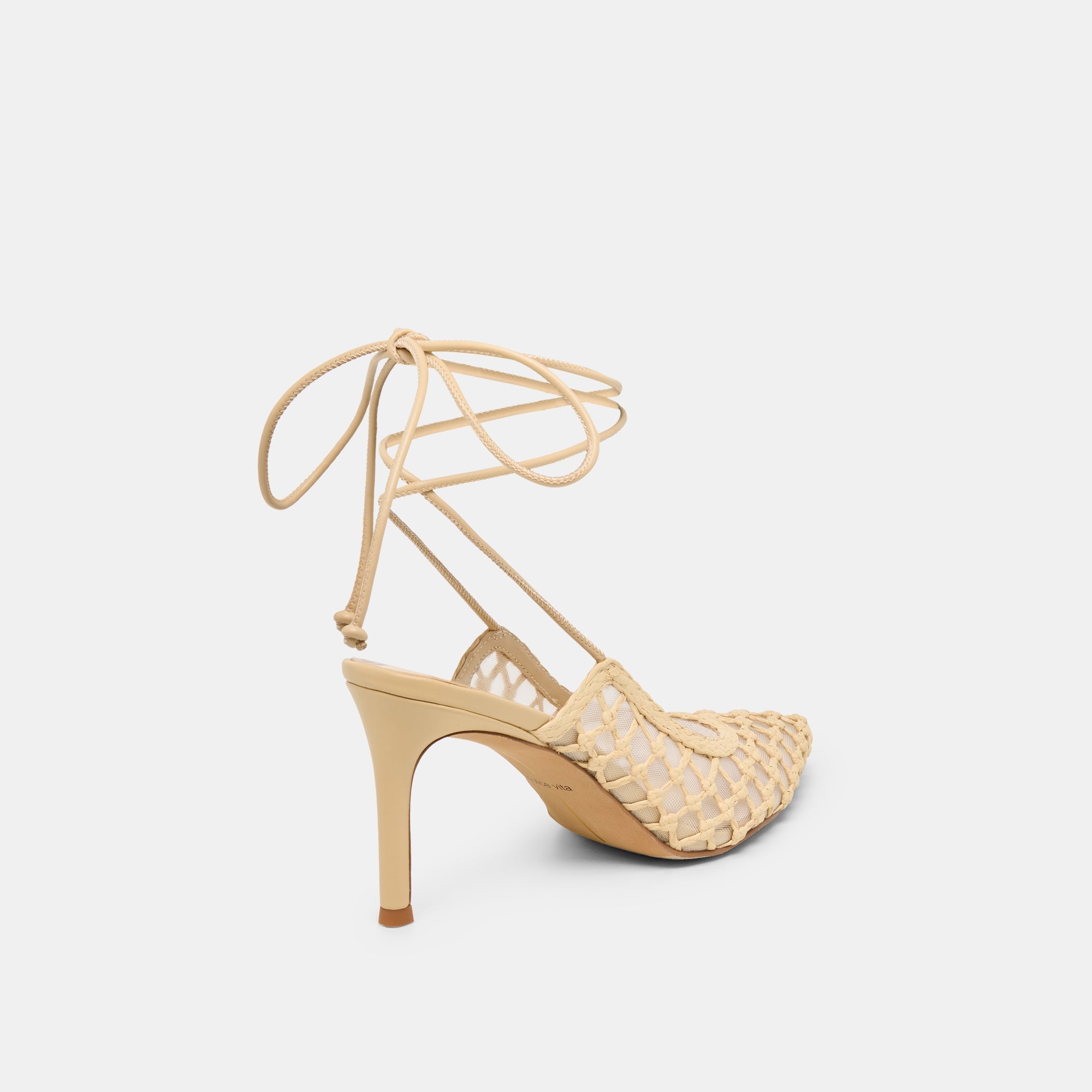 Dolce Vita SHOES | Yael Lt Natural Woven Raffia Heels