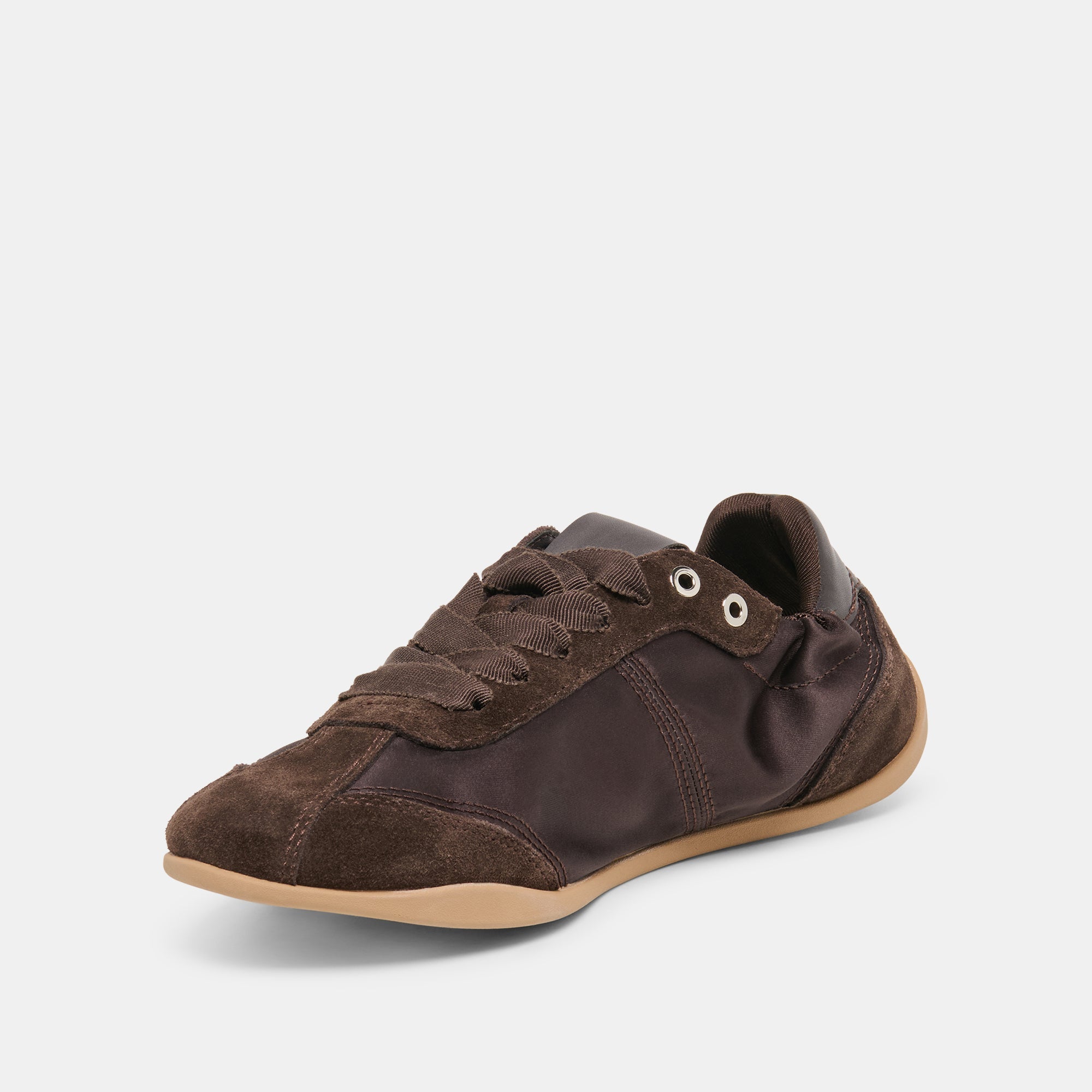 Dolce Vita SHOES | Dakoda Dk Brown Satin Sneakers