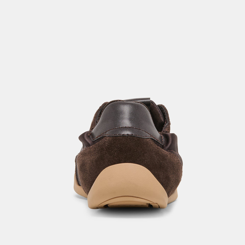 Dolce Vita SHOES | Dakoda Dk Brown Satin Sneakers