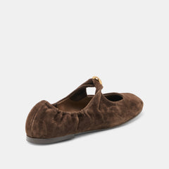 Dolce Vita SHOES | Cornel Dk Brown Suede Flats