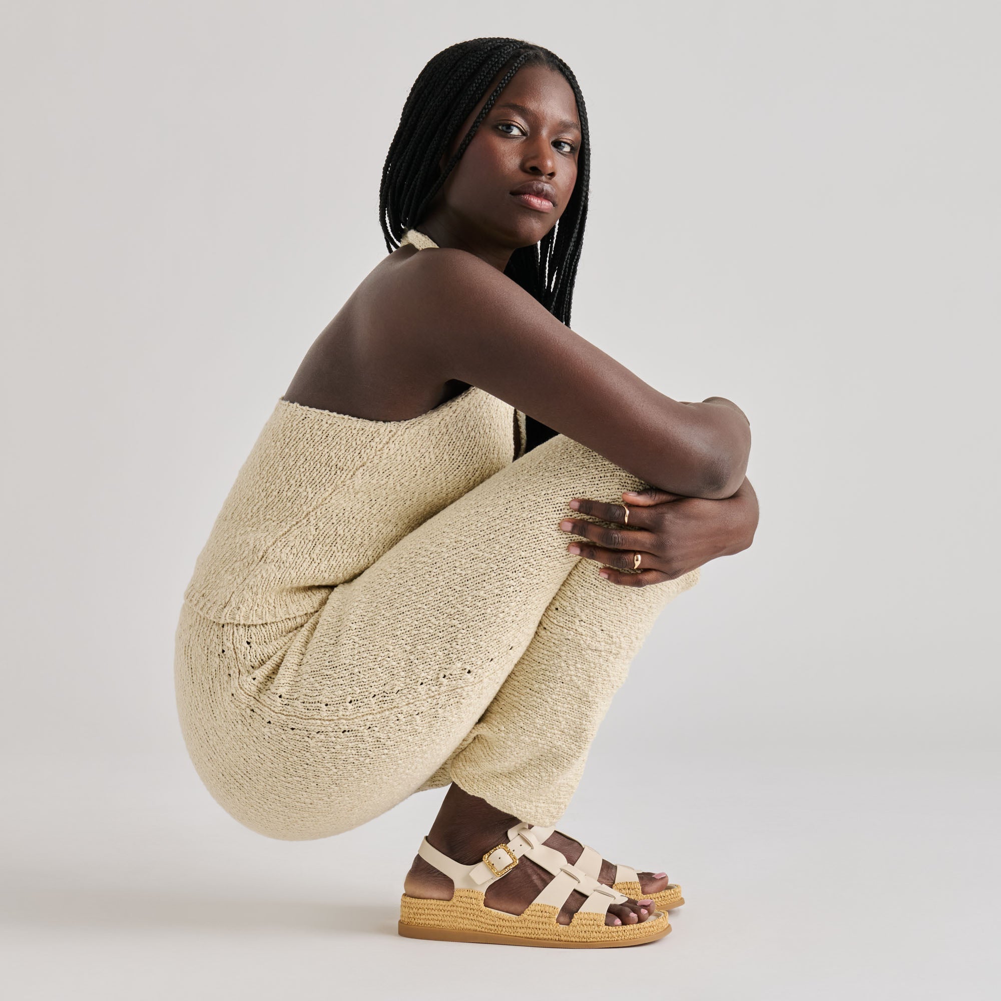 Dolce Vita SHOES | Shenna Bone Leather Sandals
