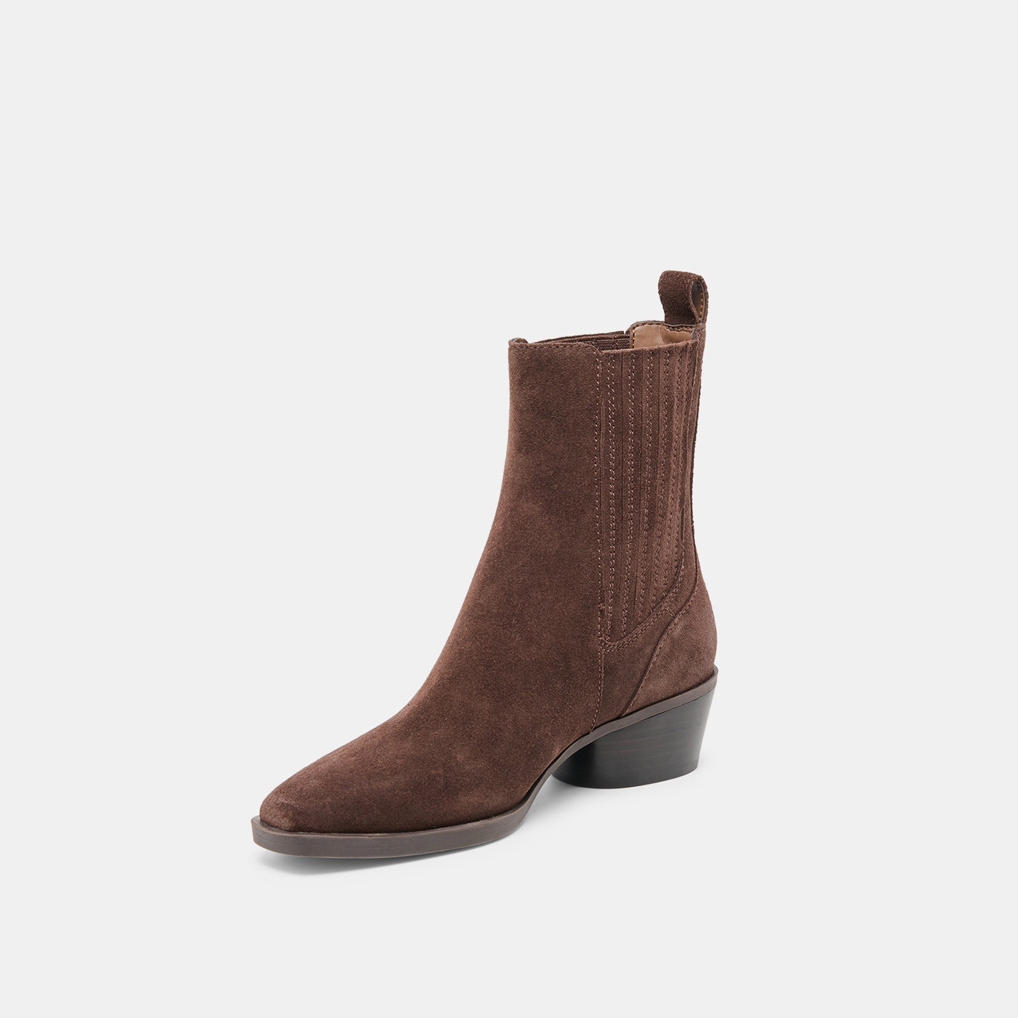Dolce Vita SHOES | Faint H2O Waterproof Dk Brown Suede Booties
