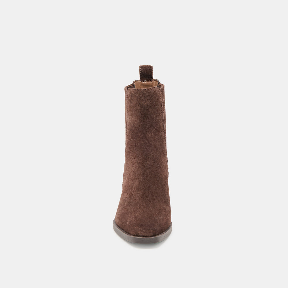 Dolce Vita SHOES | Faint H2O Waterproof Dk Brown Suede Booties